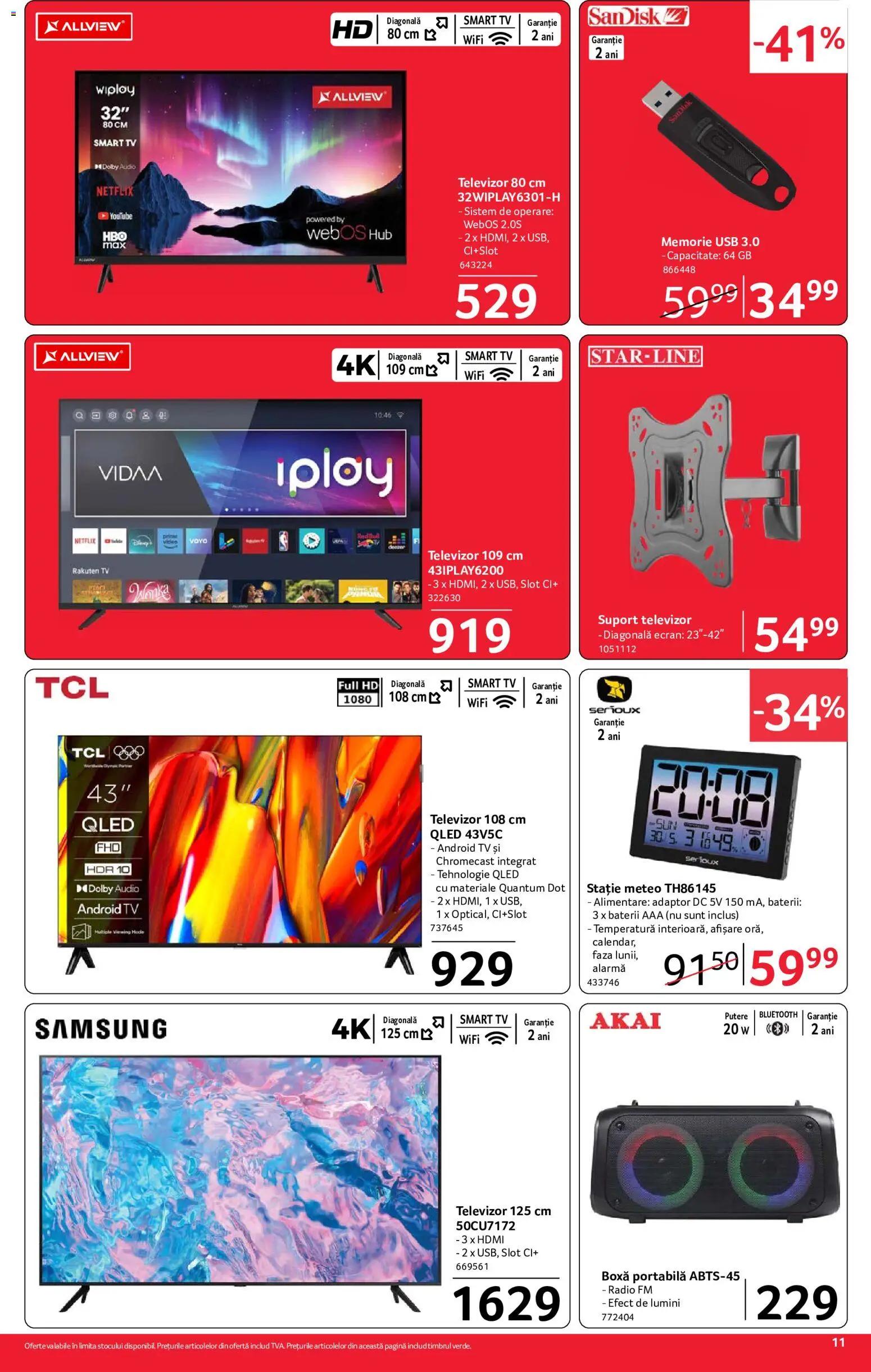 Noul catalog Selgros – valabil de la 10.07.2026 | Pagină: 11 | Produse: Memorie, Televizor, Adaptor, Usb
