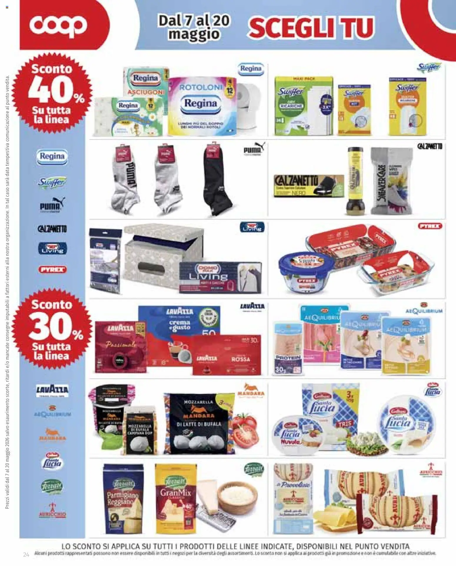 Volantino COOP del 30.04.2026 | Pagina: 24 | Prodotti: Latte, Data, Lavazza, Parmigiano