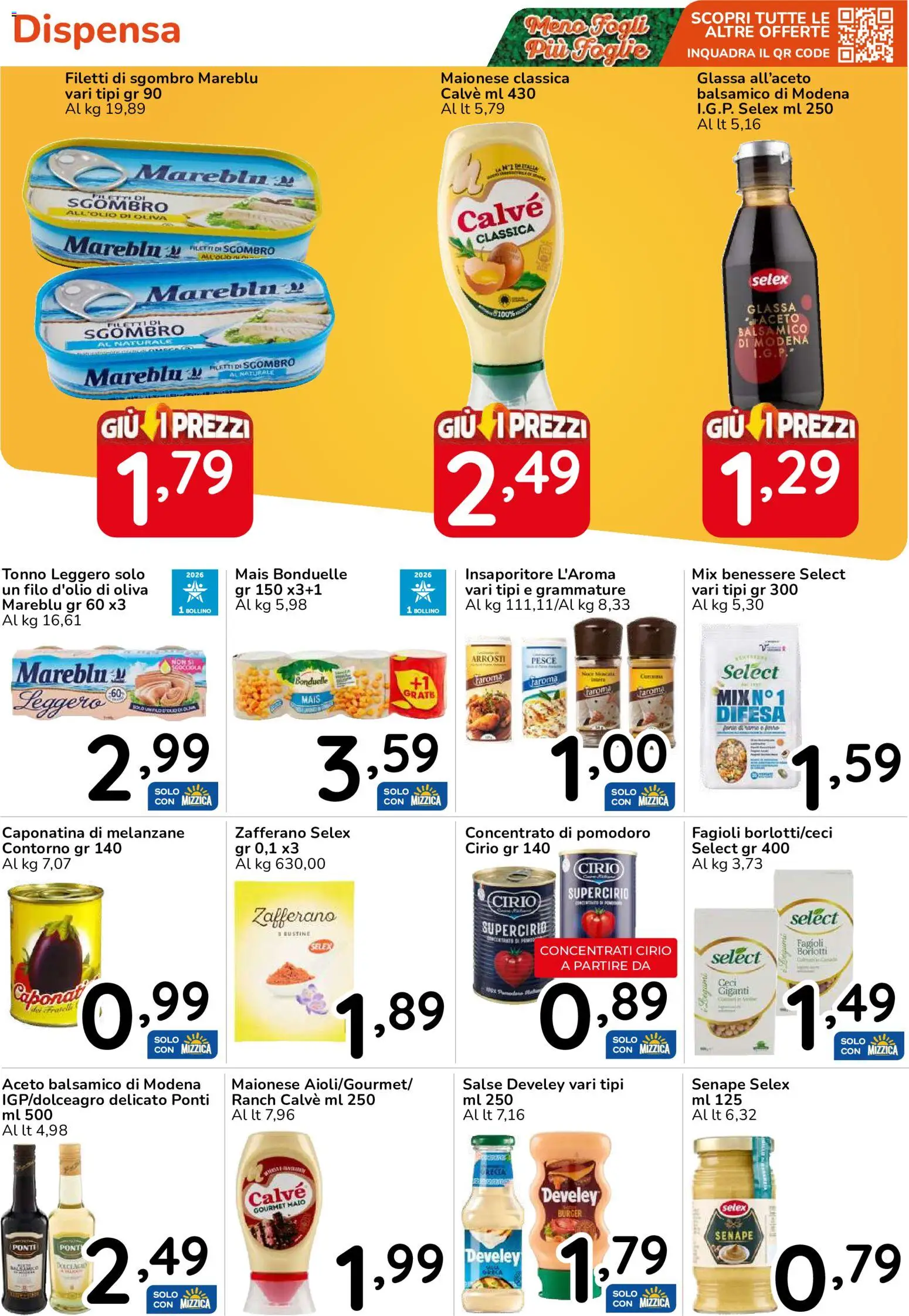 Volantino Famila del 15/10/2026 | Pagina: 30 | Prodotti: Pesce, Pomodoro, Mais, Senape