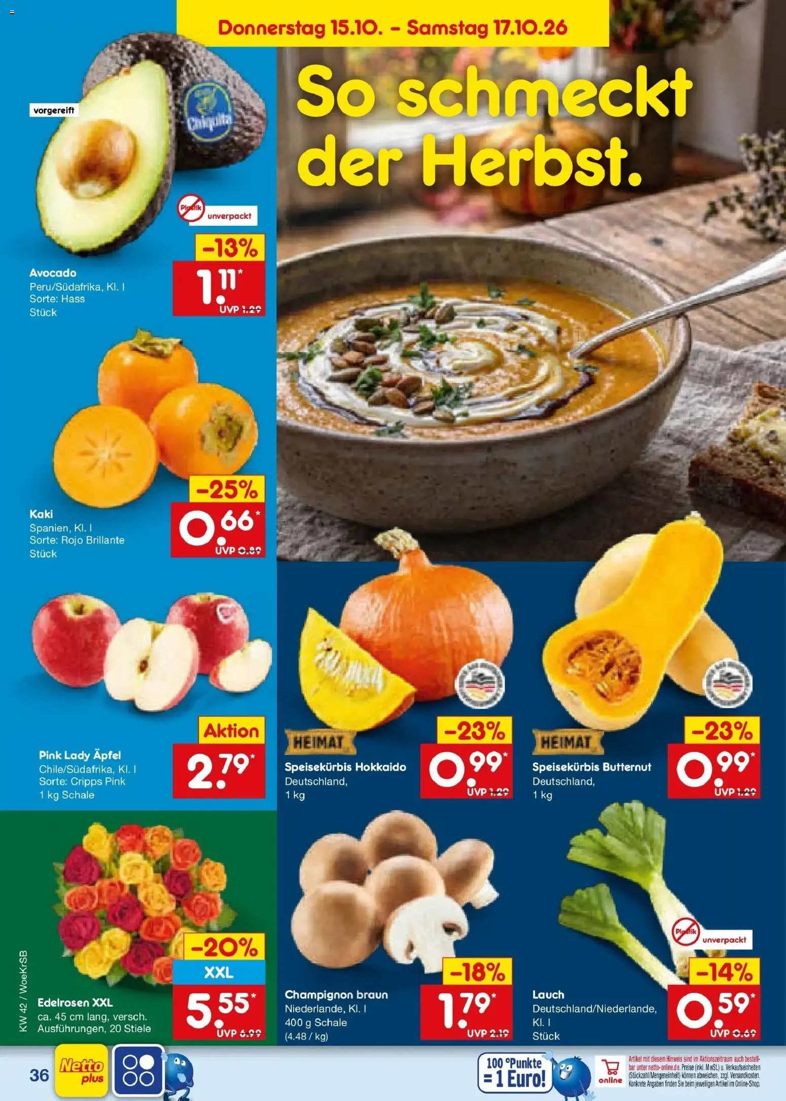 Netto Marken-Discount Prospekt Baesweiler (ab 12.10.2026) » Angebote | Seite: 50 | Produkte: Äpfel, Avocado, Lauch