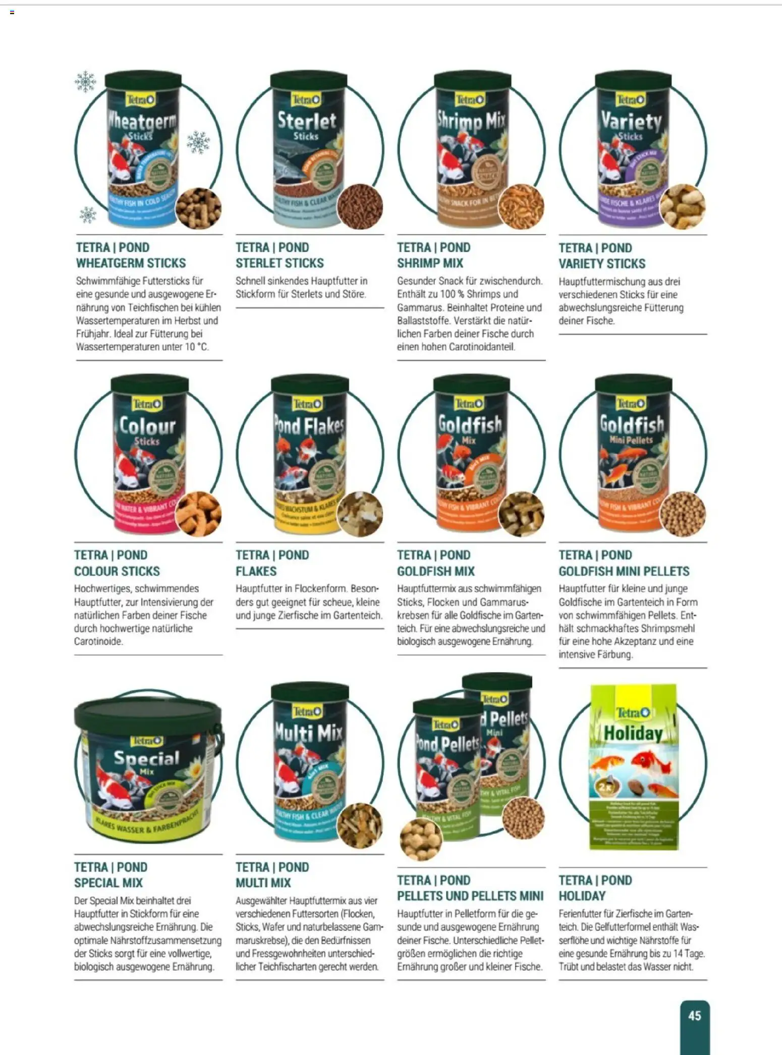 zookauf Themenkatalog Teich – gültig ab 23.03.2026 | Seite: 45 | Produkte: Wasser, Flocken