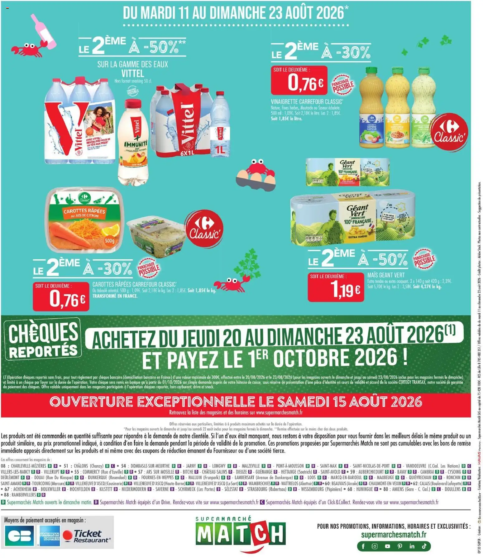 {H1} | Page: 18 | Produits: Carottes rapees, Portes, Taboulé, Moutarde