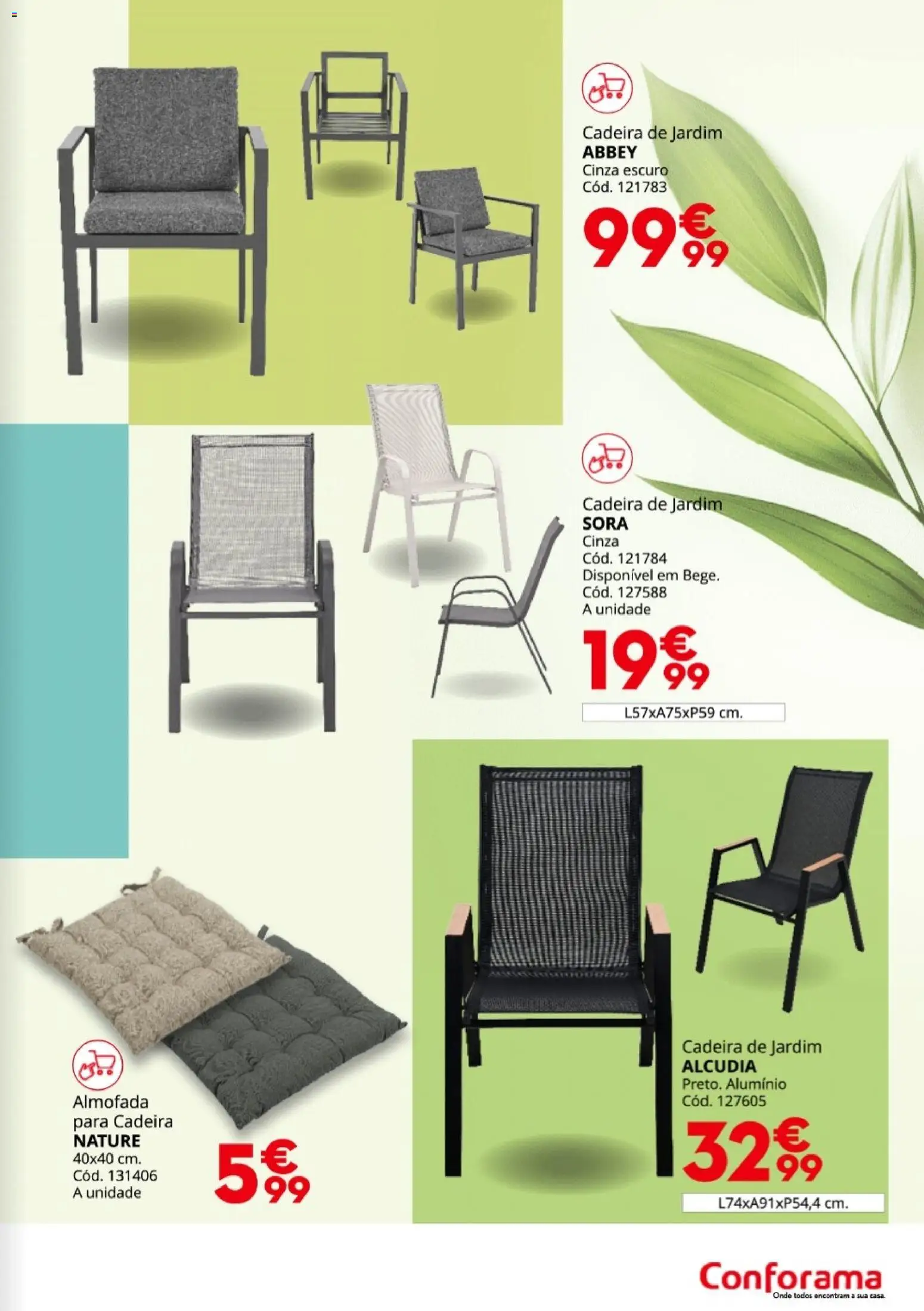 Conforama Jardim │ válido de 19.03.2026 | Página: 23 | Produtos: Almofada, Cadeira