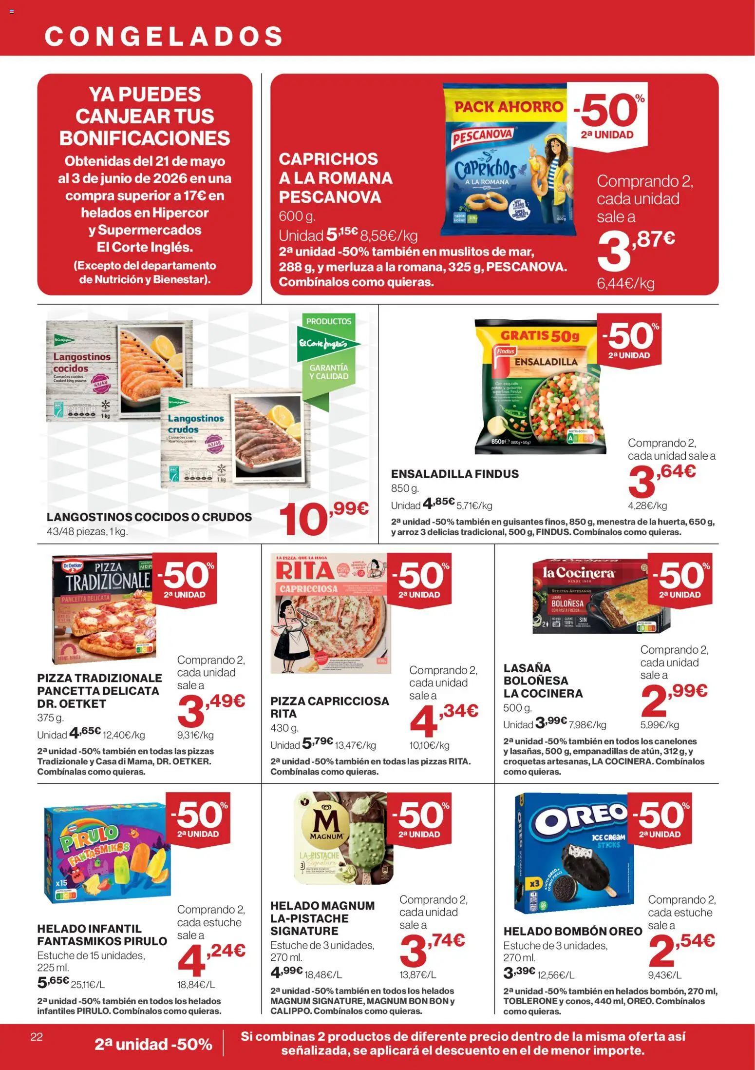 Supercor Canarias │ válido desde el 21.05.2026 | Página: 22 | Productos: Pizza, Arroz, Croquetas, Canelones