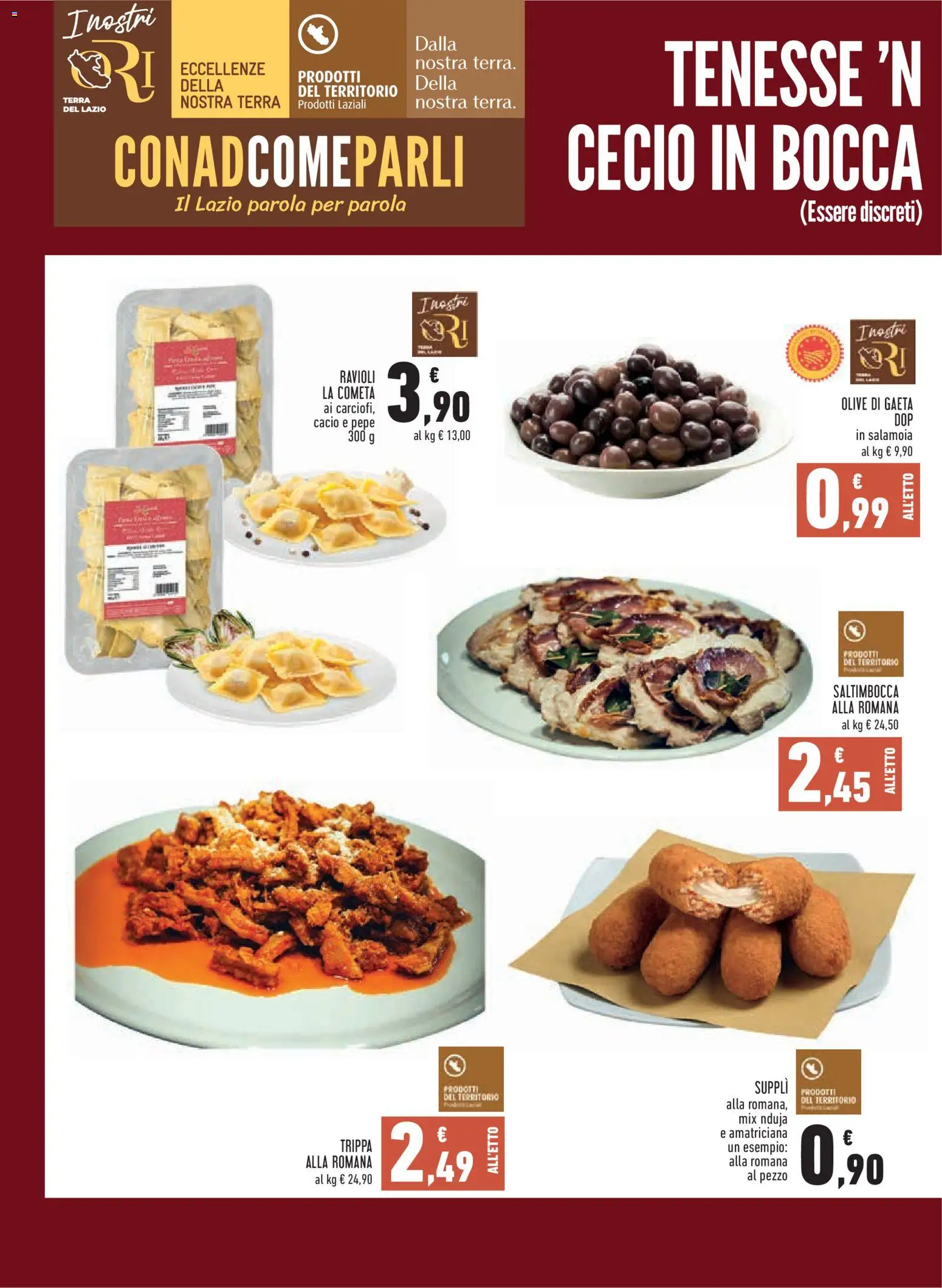 Volantino Conad del 21/10/2026 | Pagina: 8 | Prodotti: Pepe, Olive, Ravioli, Terra