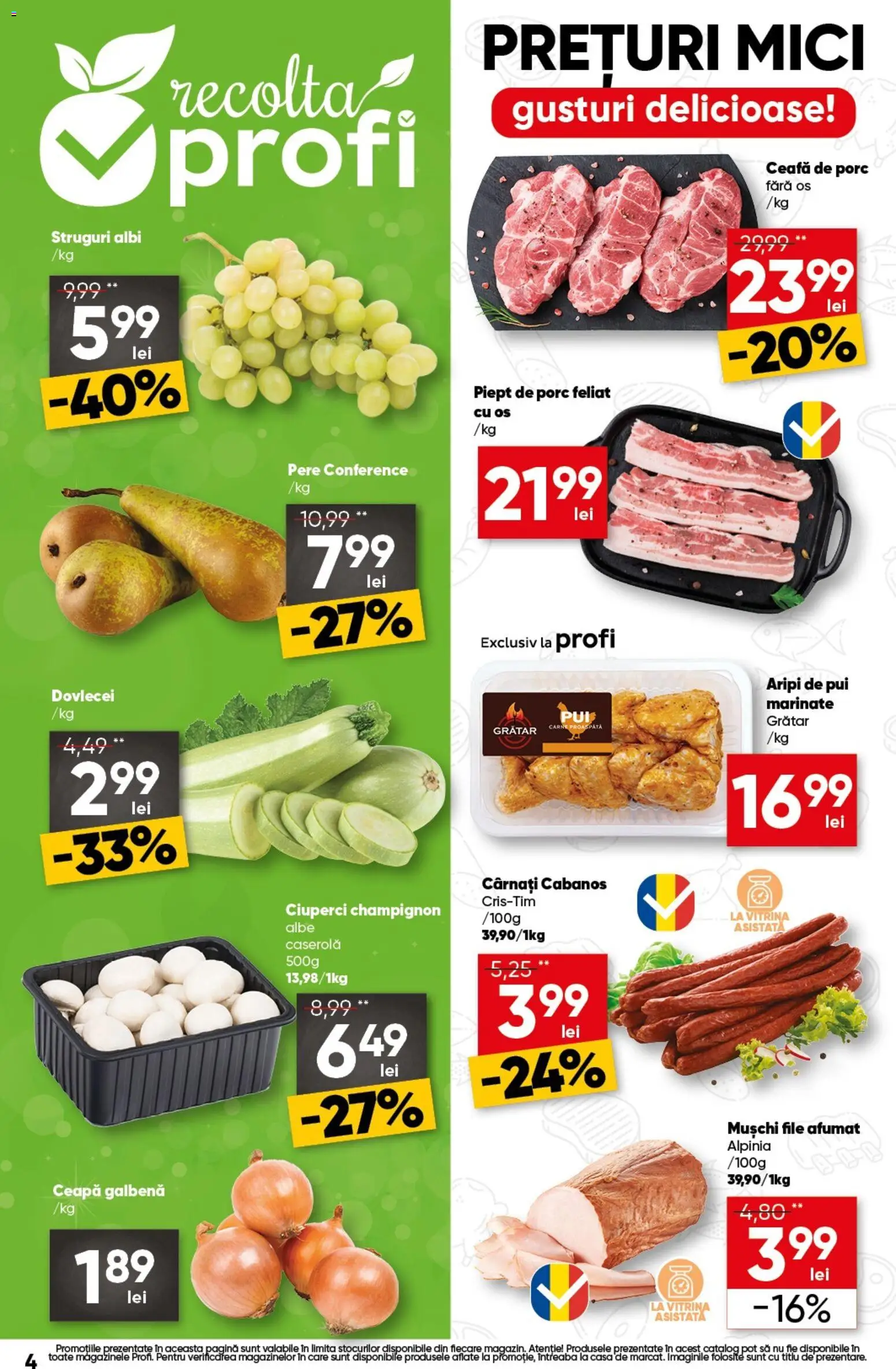 Noul catalog Profi – valabil de la 03.09.2026 | Pagină: 4 | Produse: Struguri, Pui, Vitrină, Mușchi