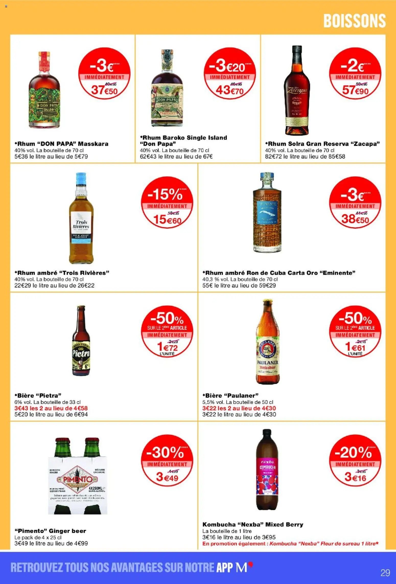 {H1} | Page: 29 | Produits: Kombucha, Alcool, Sucre