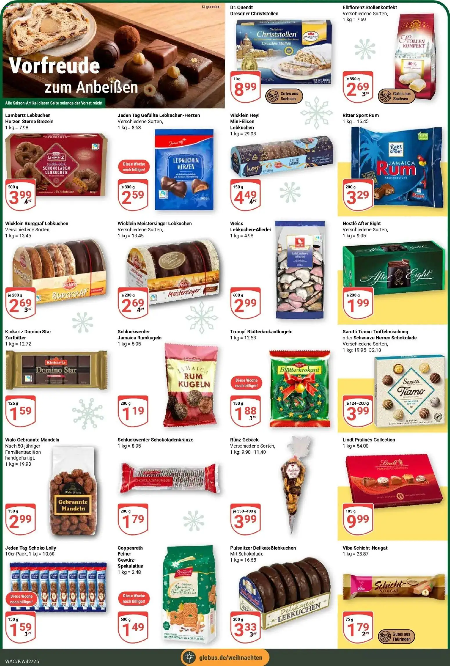 Globus Prospekt Markkleeberg (ab 12.10.2026) » Angebote online | Seite: 5 | Produkte: Rum, Ritter sport, Rumkugeln, Lindt