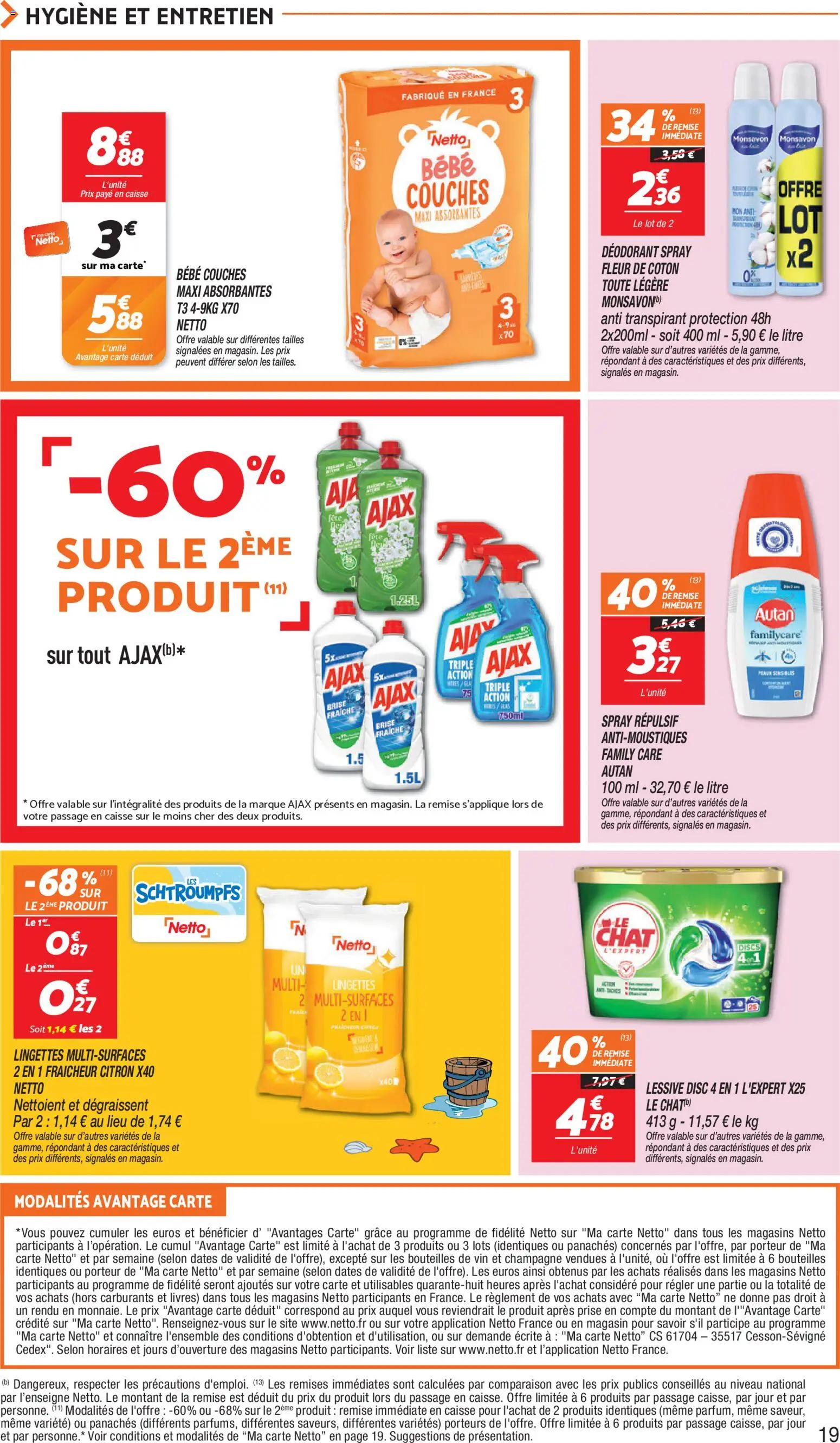{H1} | Page: 19 | Produits: Coton, Champagne, Prise, Lessive