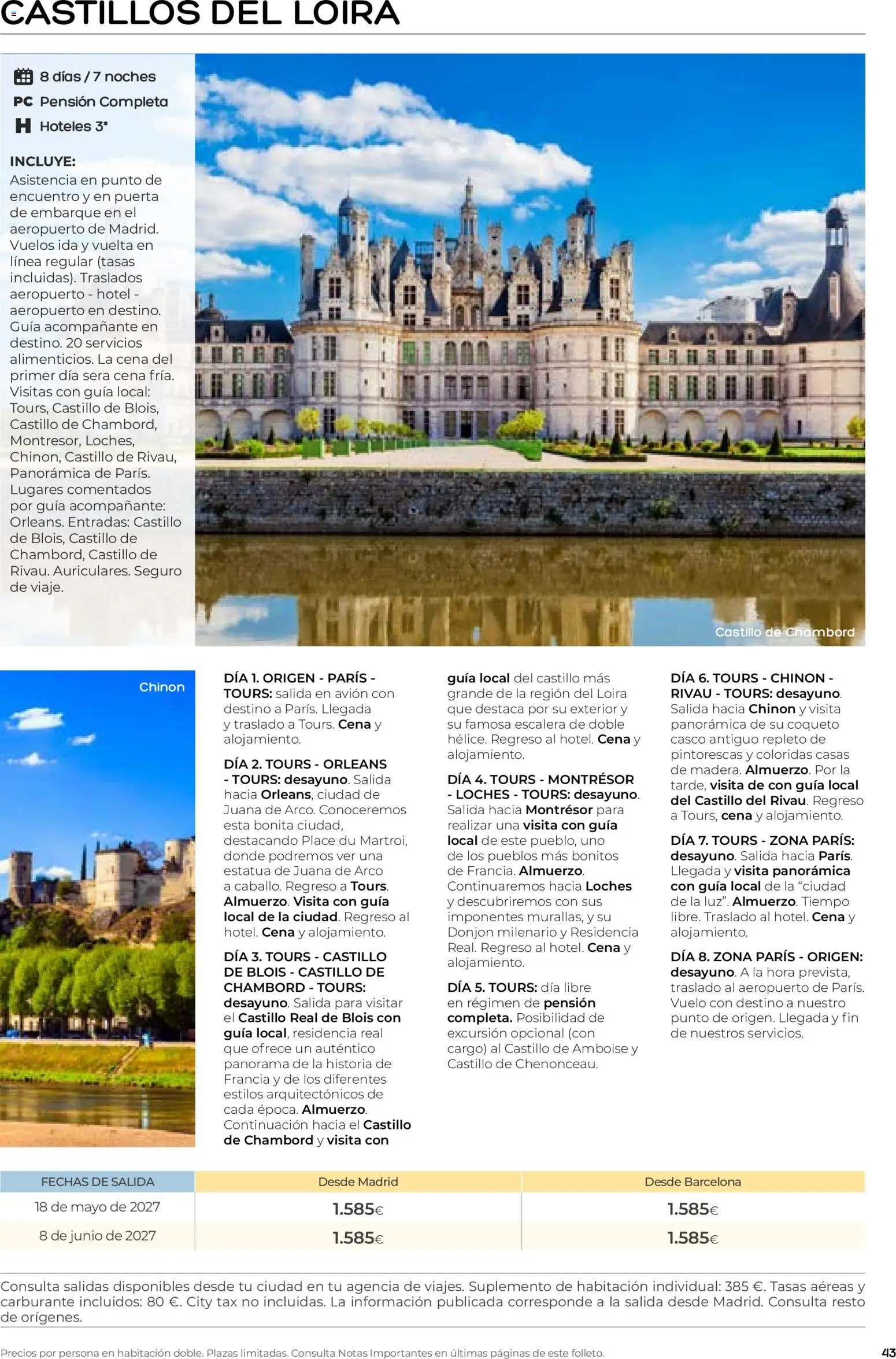 Viajes El Corte Inglés folleto Destinos Otoño y Primavera │ válido desde el 01/07/2026 | Página: 43 | Productos: PC