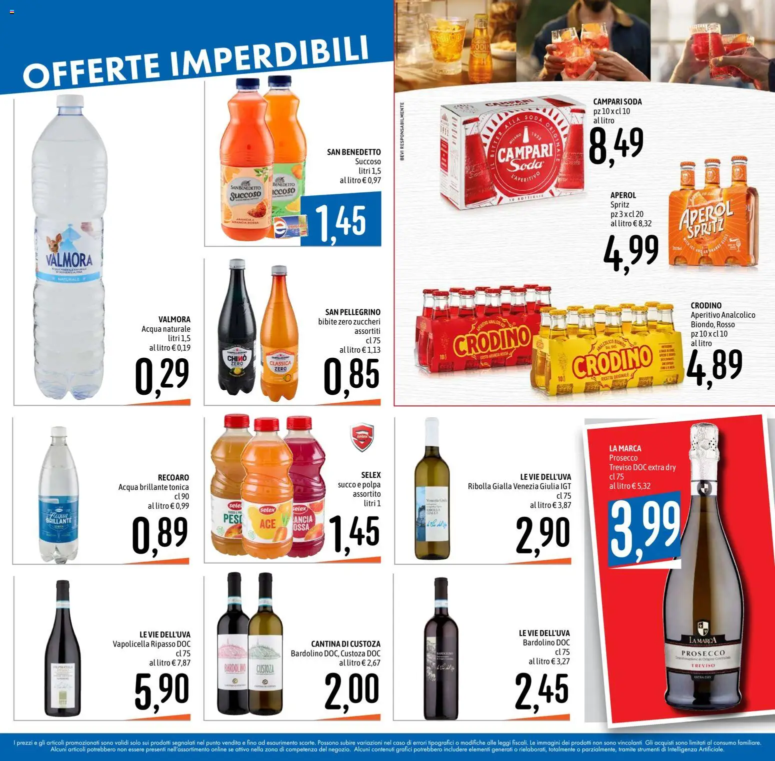 Volantino Emisfero del 10/09/2026 | Pagina: 24 | Prodotti: Succo, Prosecco, Acqua naturale, Arancia