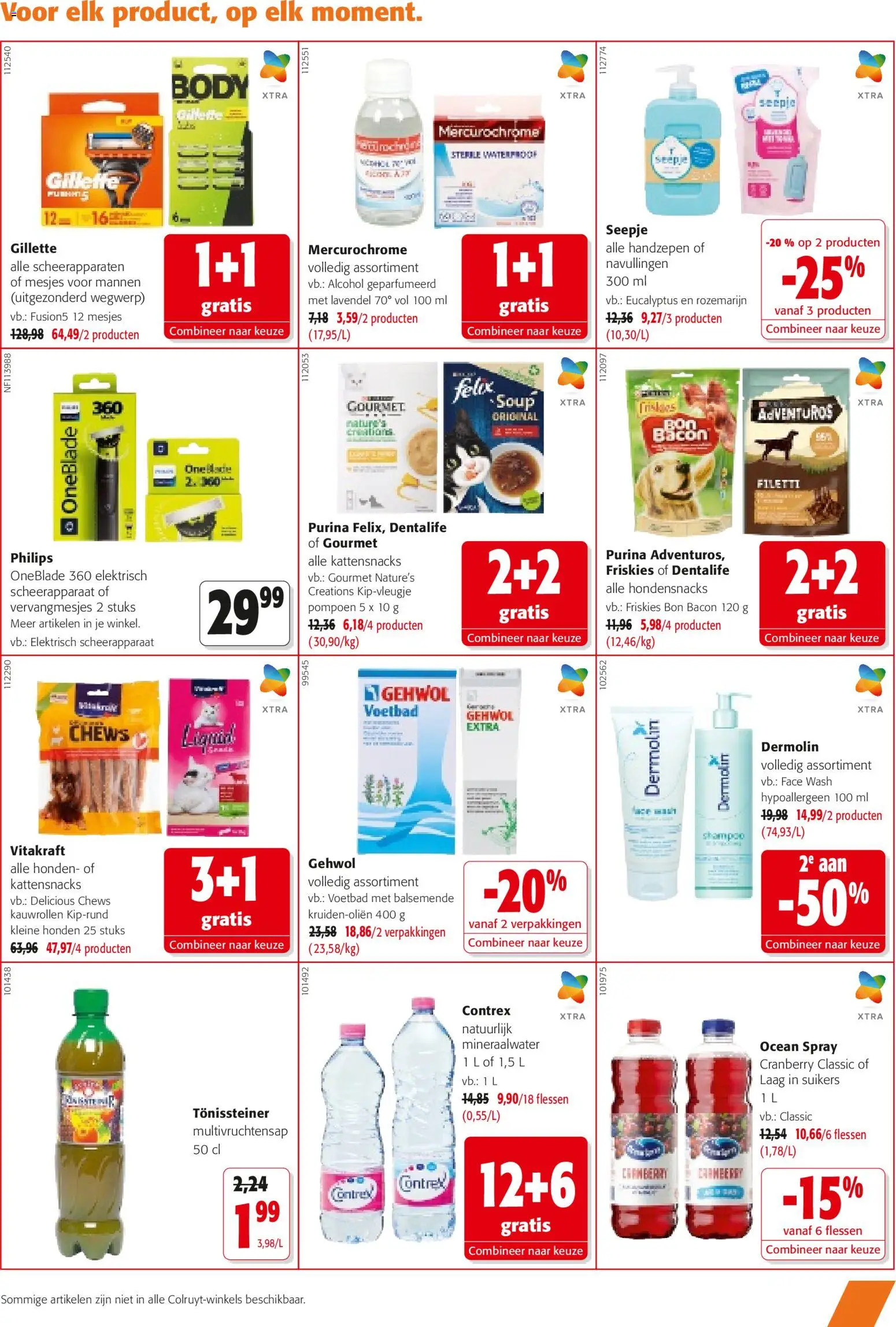 {H1} | Pagina: 19 | Producten: Bacon, Scheerapparaat, Shampoo, Mineraalwater