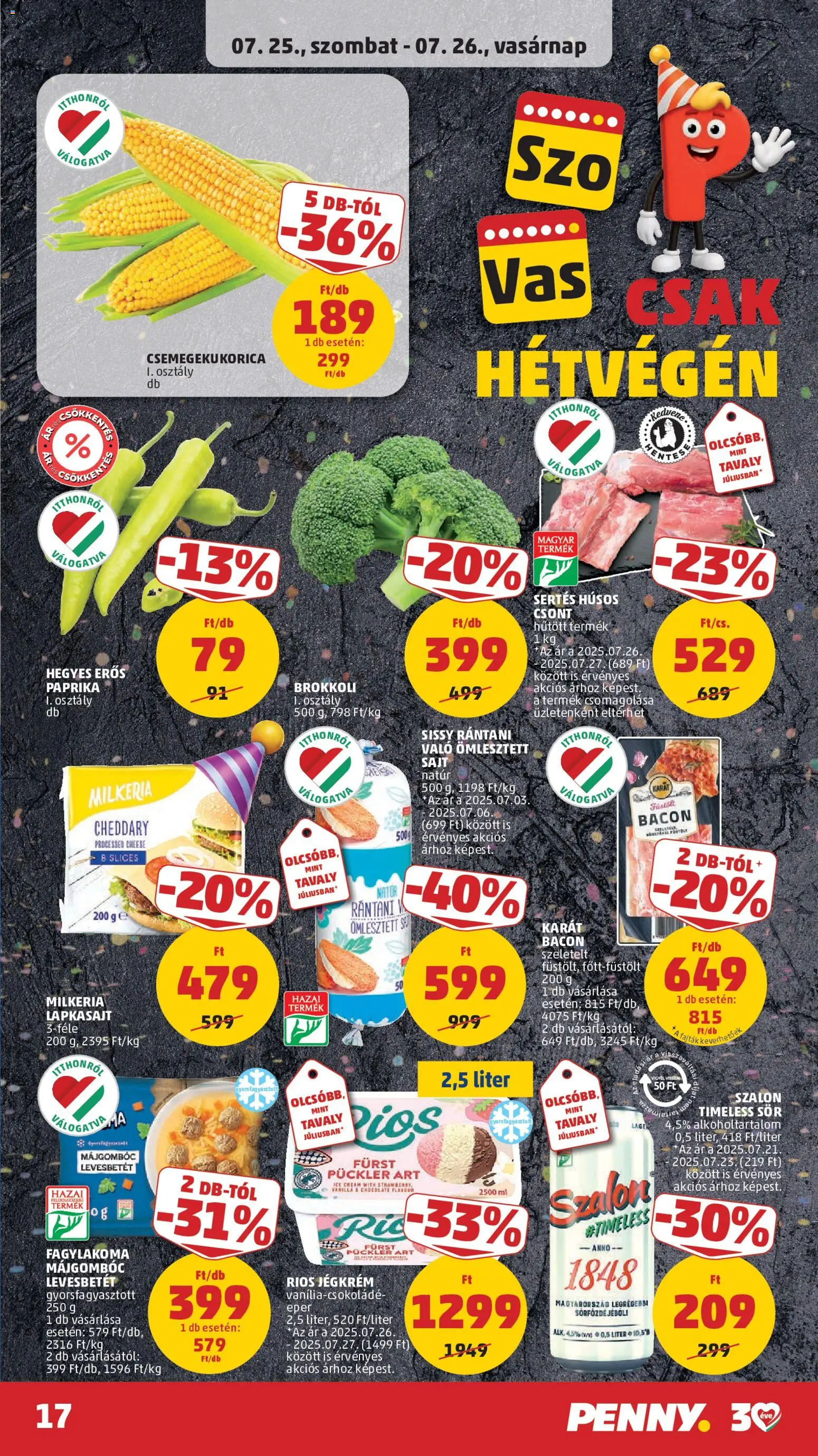 PENNY akciós ujság - amely érvényes a következő dátumtól: 2026.07.23. | Oldal: 20 | Termékek: Májgombóc, Eper, Gyorsfagyasztott, Hegyes erős paprika