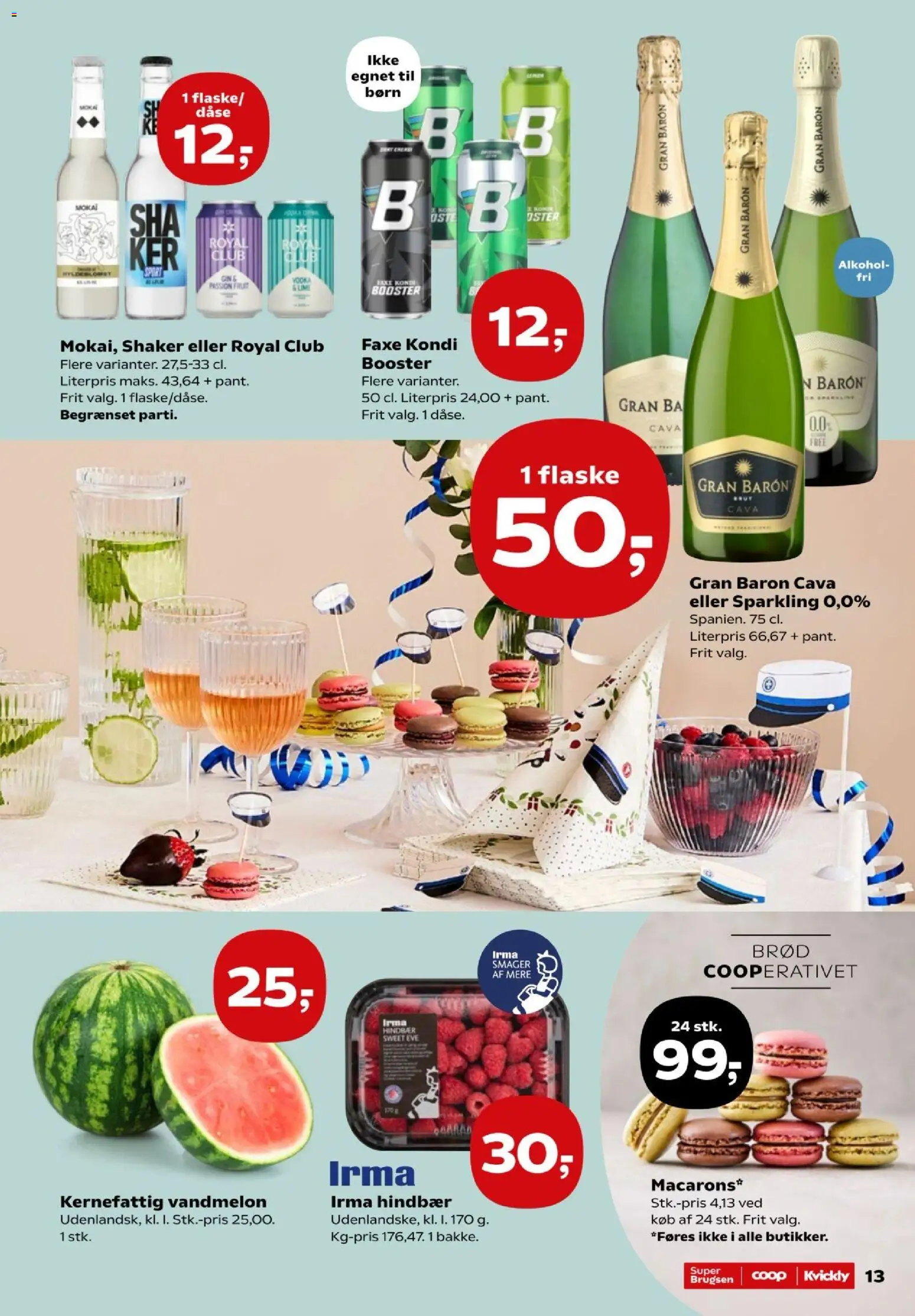 Kvickly tilbudsavis – gyldig fra 04.06.2026 | Side: 13 | Produkter: Brød, Lime, Vandmelon, Hindbær
