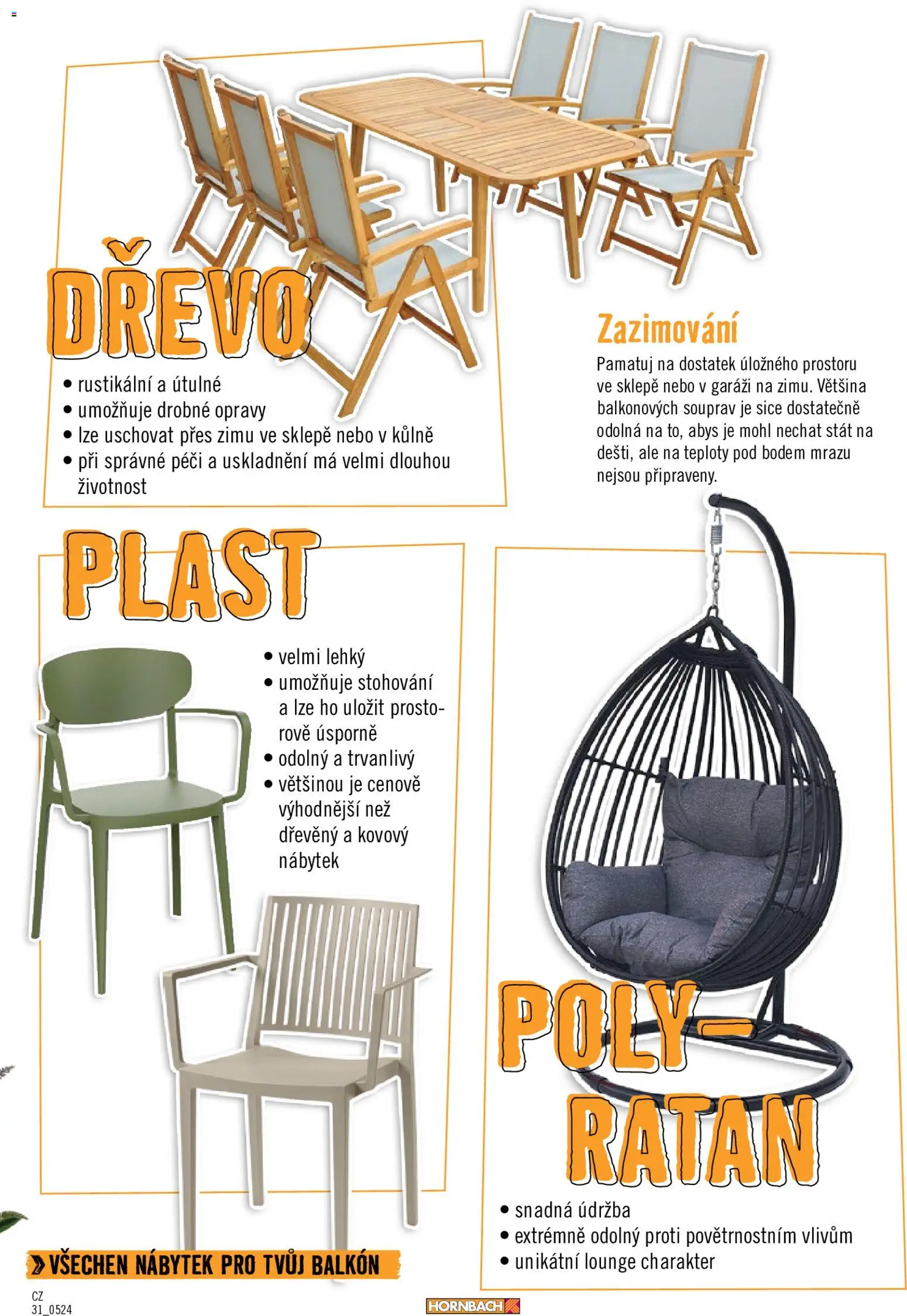 HORNBACH leták - Balkón od 01.01.2026 | Strana: 29 | Produkty: Nábytek