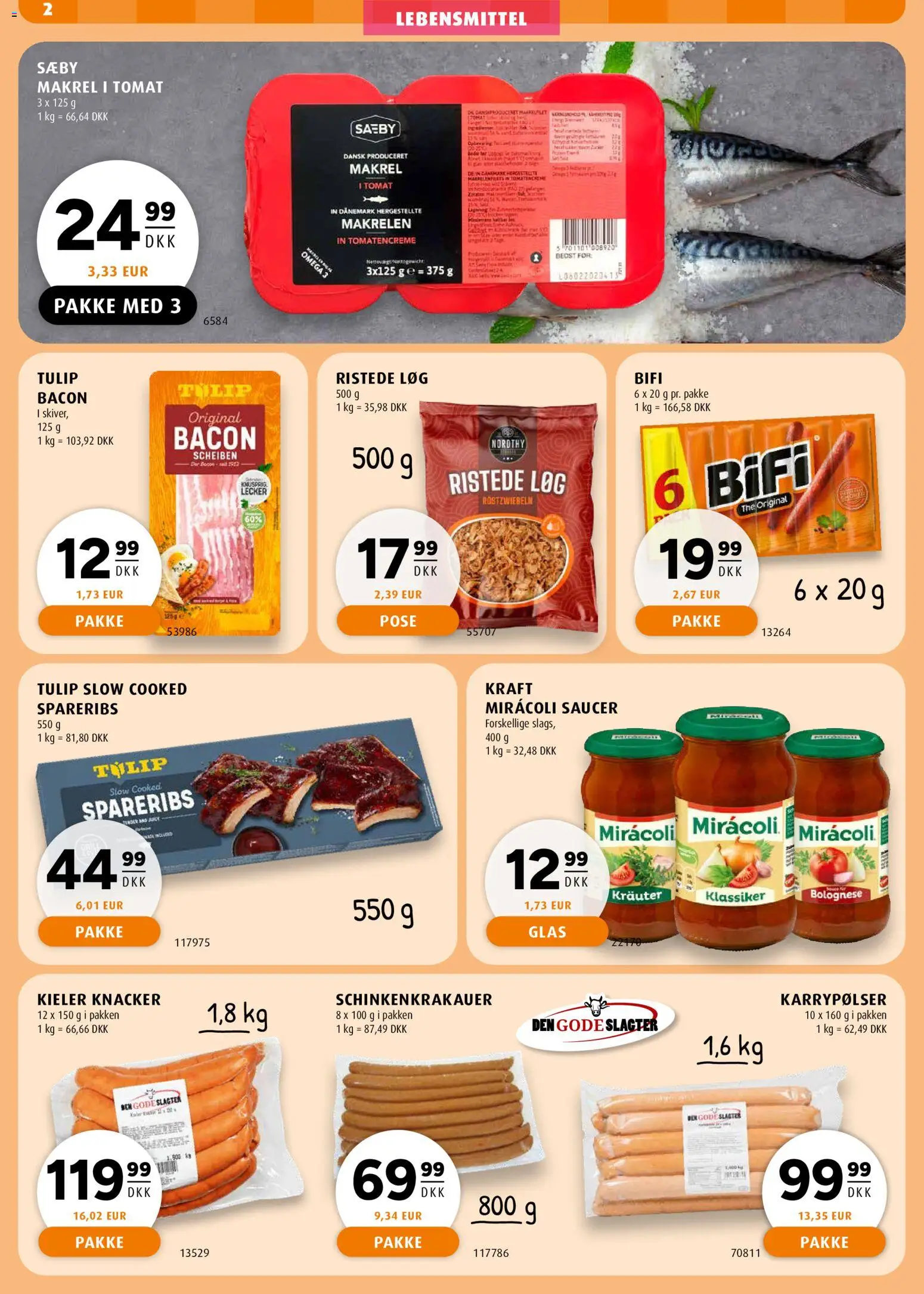 Scandinavian Park tilbudsavis – gyldig fra 21.05.2026 | Side: 2 | Produkter: Ristede Løg, Spareribs, Makrel, Bacon