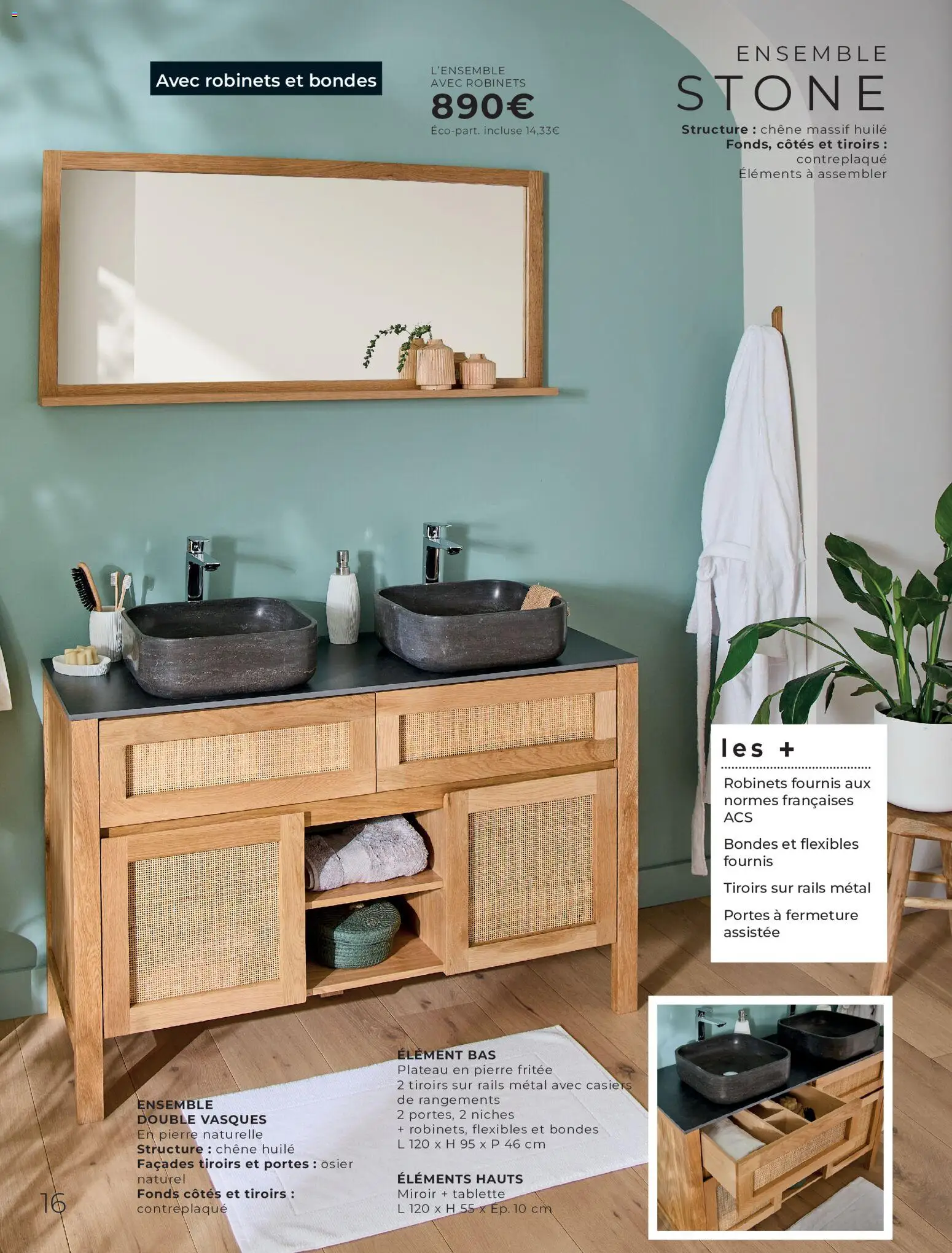 {H1} | Page: 16 | Produits: Tablette, Portes, Tiroirs, Huile