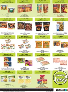 Makro specials catalogue – valid from 27.04.2026 | Page: 3 | Products: Burgers, Chips, Sausage, Bacon