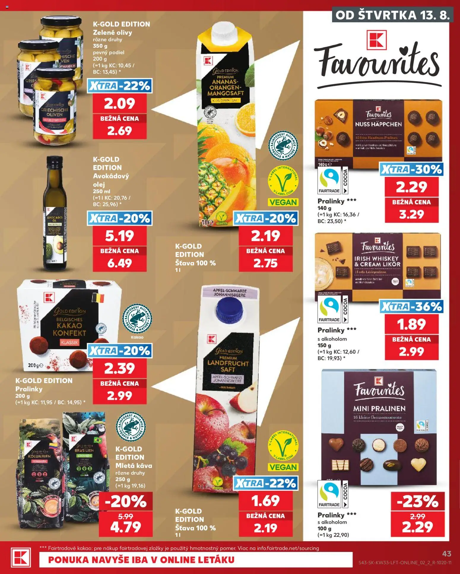 Nové Kaufland akcie – leták je platný od 13.08.2026 | Strana: 43