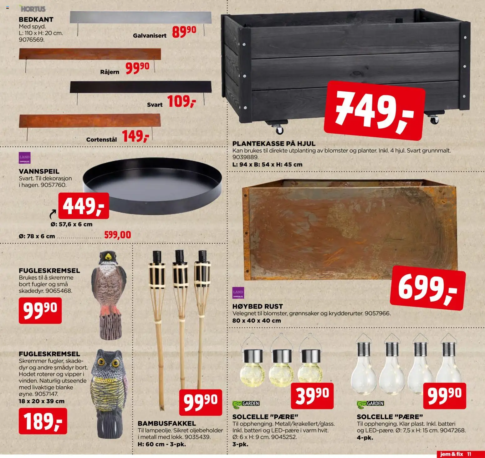 {H1} | Side: 11 | Produkter: Umetna rastlina, Batteri, Cremă pentru față