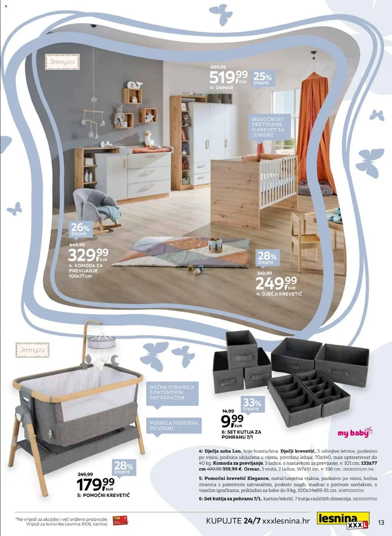 Lesnina katalog | vrijedi od 10.09.2026 | Stranica: 13 | Proizvodi: Madrac, Ormar, Komoda, Kutija za pohranu