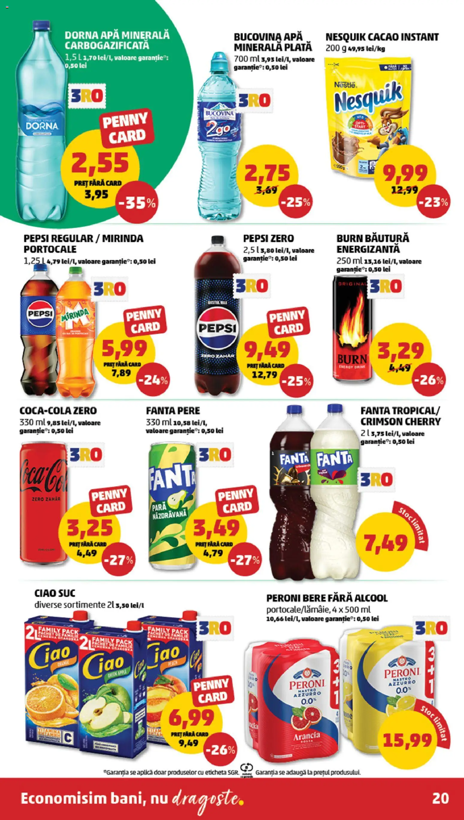 Noul catalog PENNY – valabil de la 13.05.2026 | Pagină: 20 | Produse: Pară, Suc, Portocale, Cacao