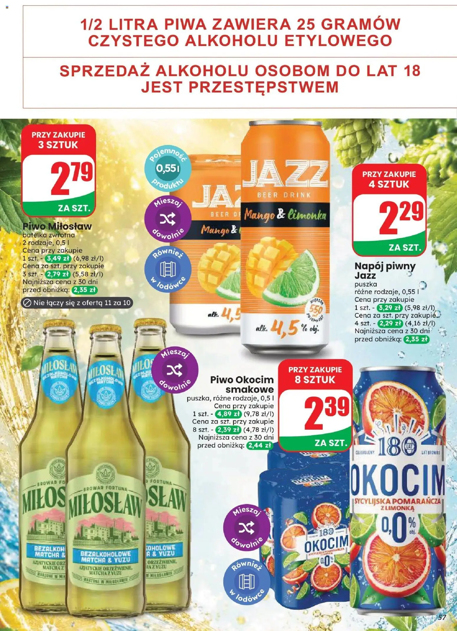 Dino gazetka od 12.08.2026 | Strona: 57 | Produkty: Mango, Limonka, Piwo, Matcha