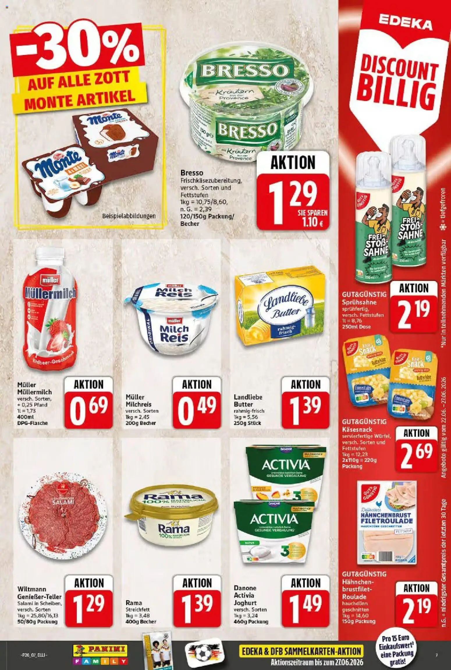 Elli Markt Prospekt Langenberg – gültig ab 22.06.2026 | Seite: 7 | Produkte: Hahnchen, Butter, Joghurt, Salami