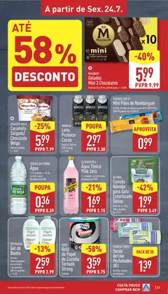 Pré-visualização MIMOSA Leite Proteico Cacau, Pack 3 x 250 ml; 750 ml pack; l = 3.96 válido de 20/07/2026 | Página: 23 | Produtos: Bolsa, Sacos para o lixo, Melancia, Proteina