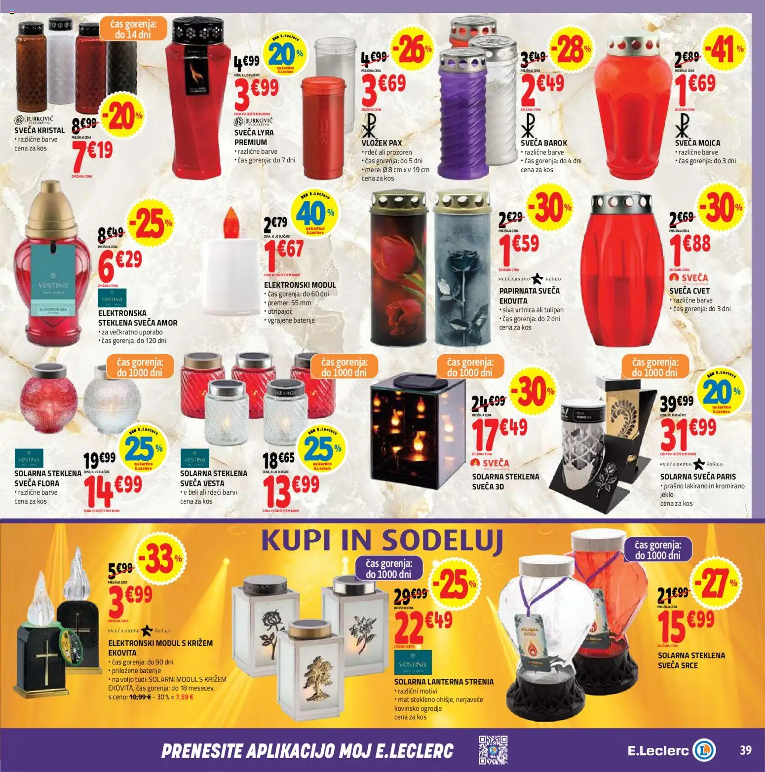 Novi E.leclerc katalog ponudbe – veljaven od 14.10.2026 | Stran: 39