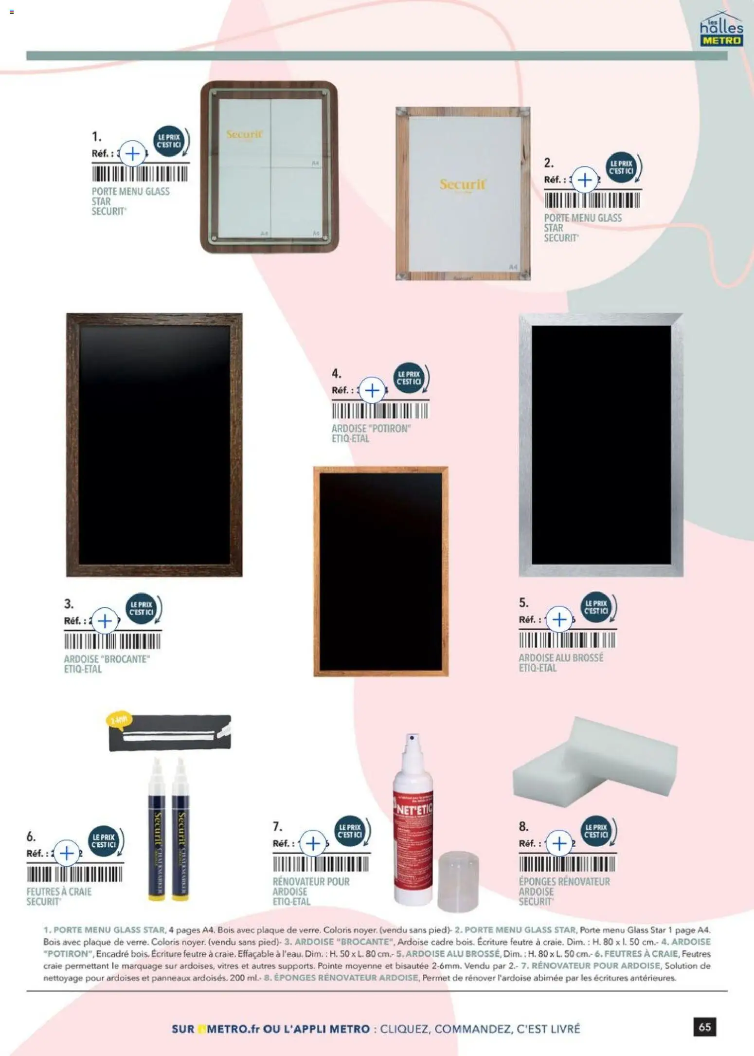 {H1} | Page: 65 | Produits: Potiron, Porte, Livre, Cadre