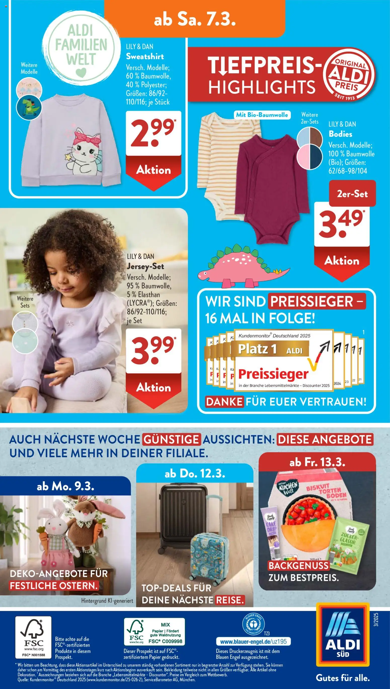 Aldi Süd Prospekt 	 – gültig ab 02.03.2026 | Seite: 26 | Produkte: Sweatshirt, Zucker, Bekleidung, Kuchen