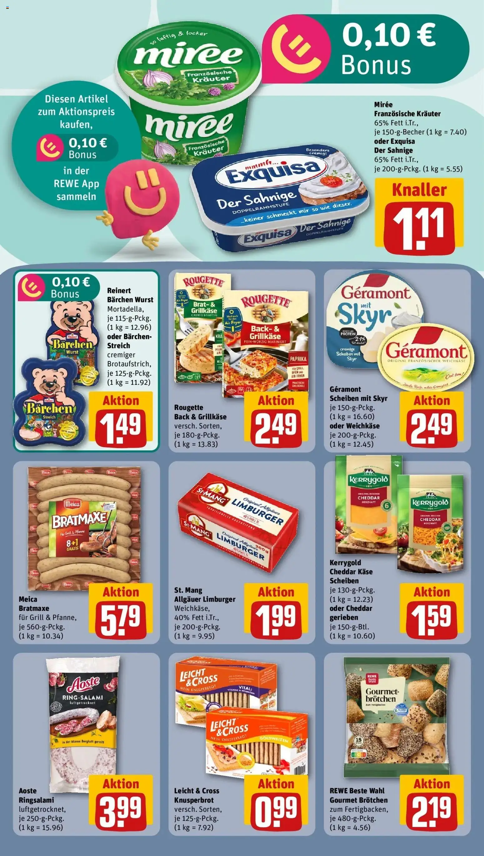 REWE Prospekt ab 17.08.2026 zum Blättern » Angebote | Seite: 16 | Produkte: Grill, Käse, Exquisa, Wurst