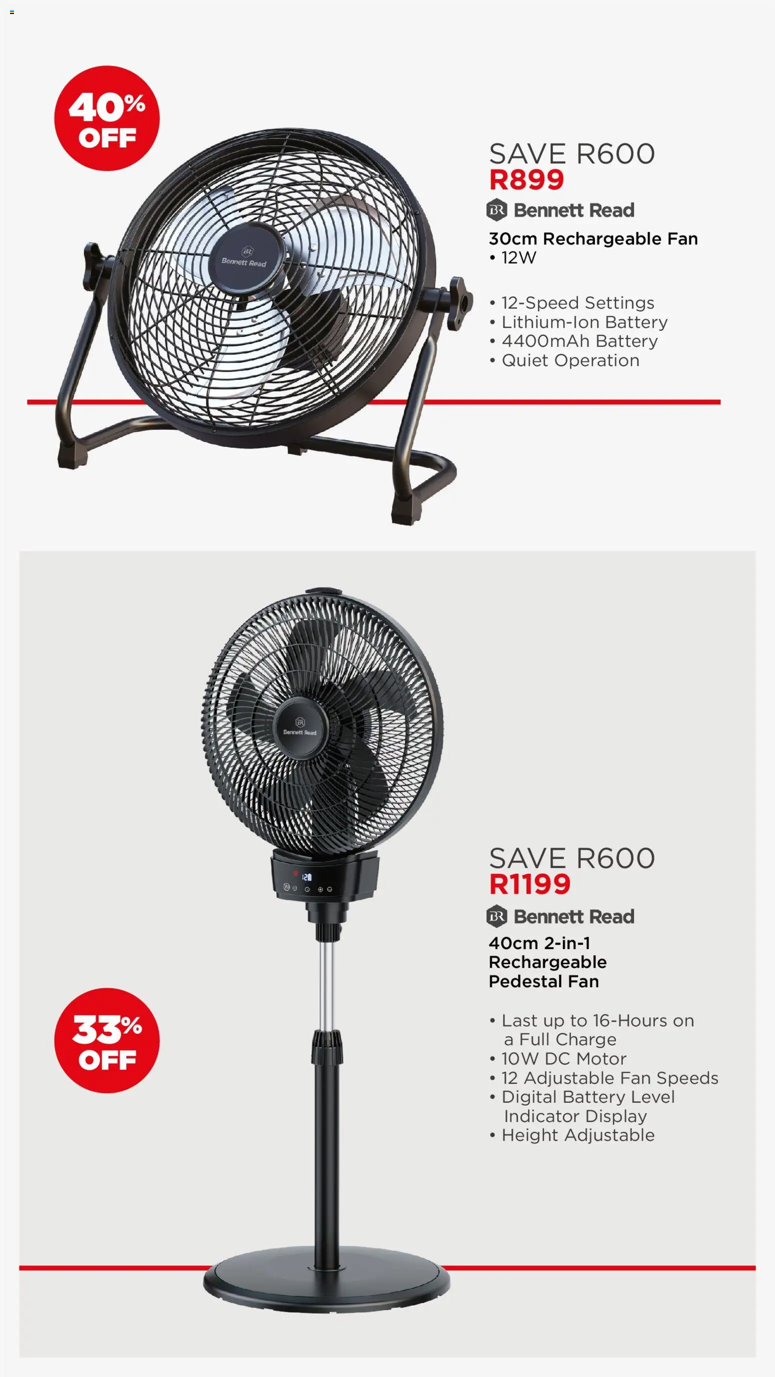 New House and Home catalogue – valid from 07/09/2026 | Page: 11 | Products: Pedestal, Fan, Battery