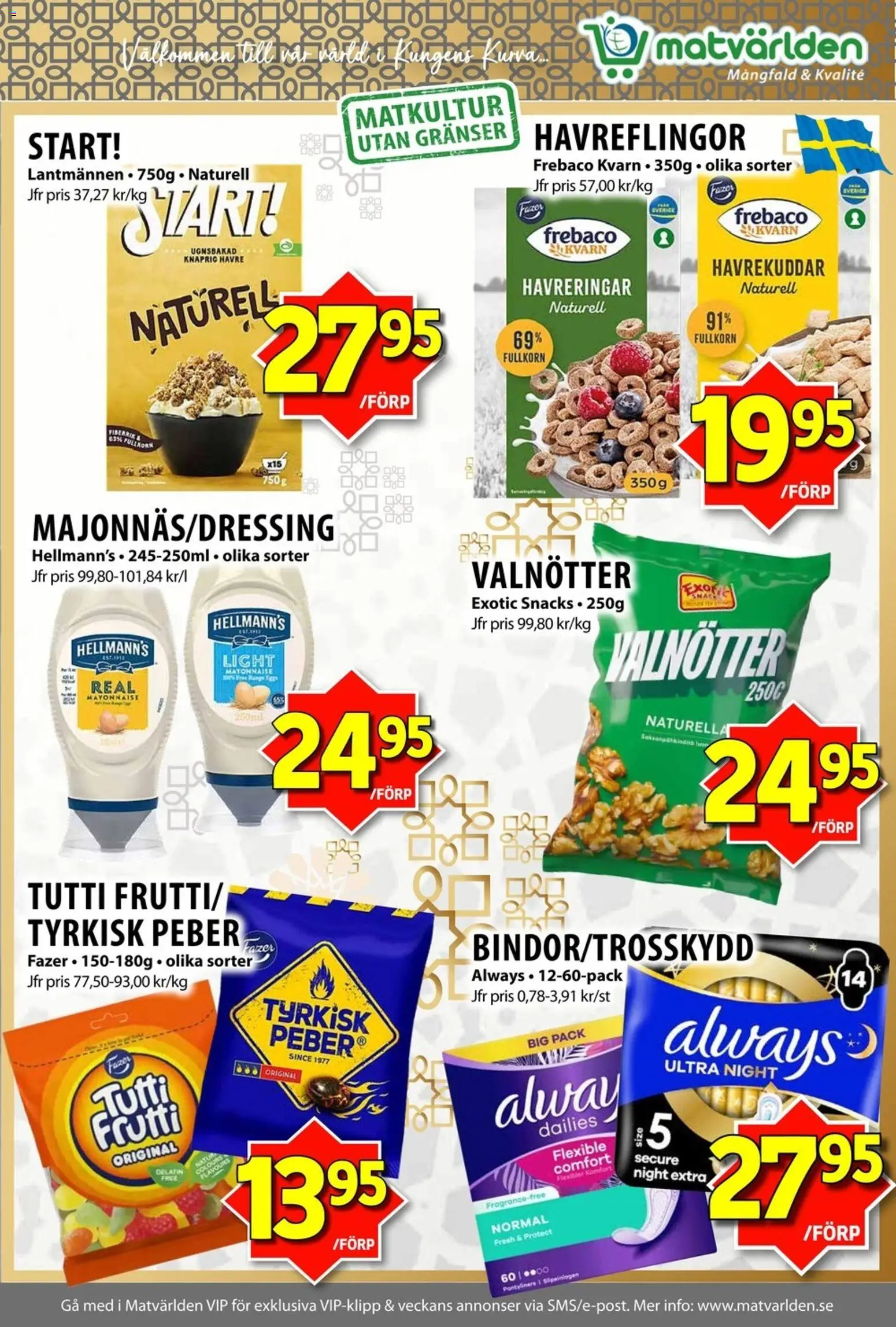Matvärlden reklamblad aktuell från 18.05.2026 | Sida: 6 | Produkter: Kvarn