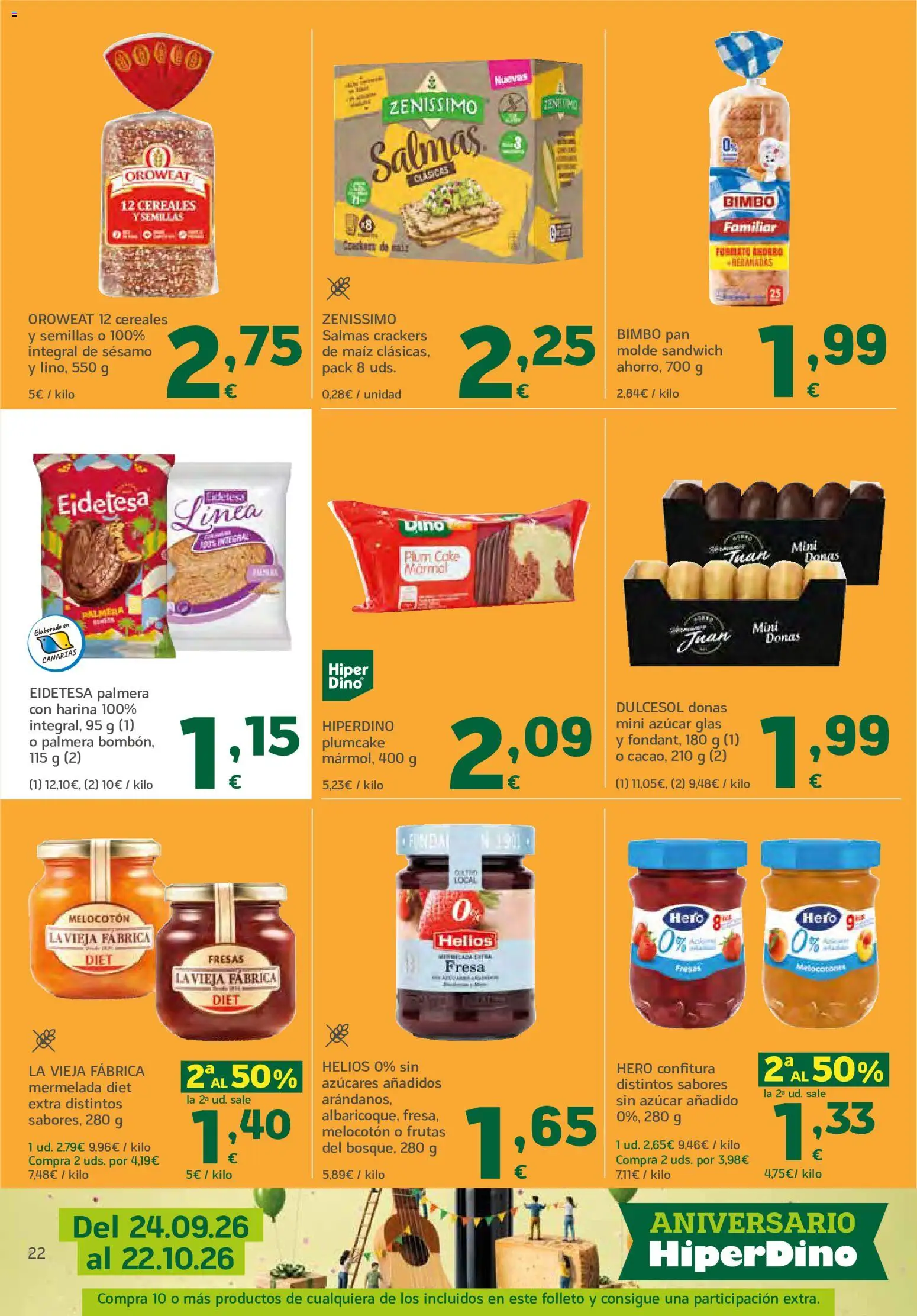 HiperDino folleto │ válido desde el 24/09/2026 | Página: 22 | Productos: Maíz, Mermelada, Harina, Fresas