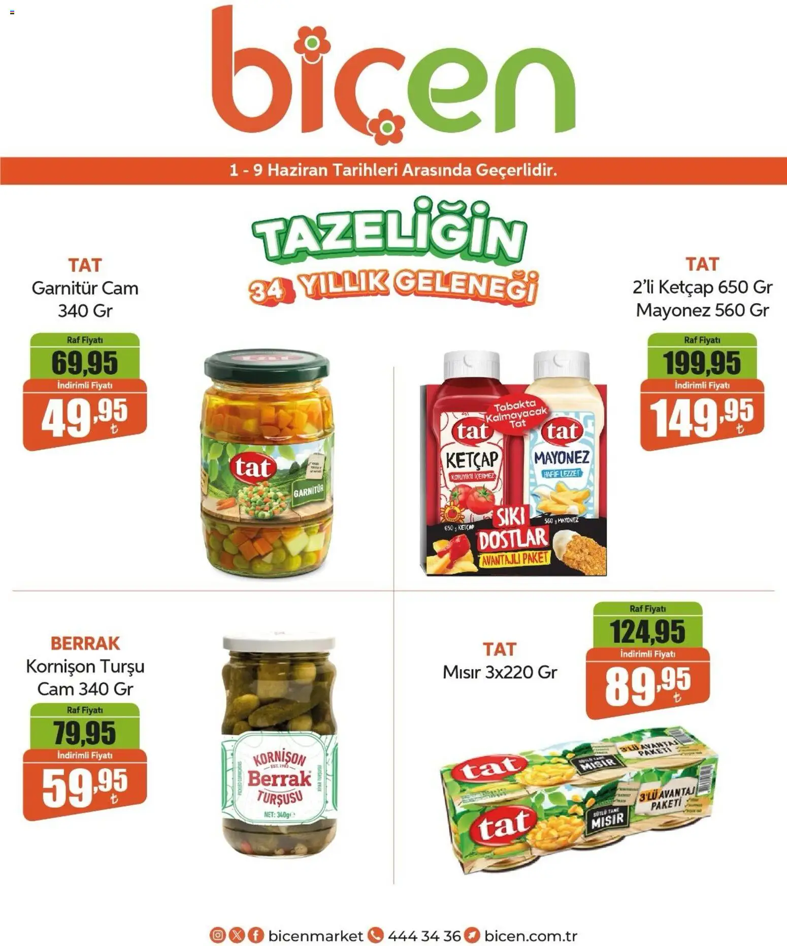 Biçen Market Katalog - 01.06.2026 tarihinden itibaren geçerlidir | Sayfa: 3 | Ürünler: Raf, Ketçap, Mayonez, Mısır