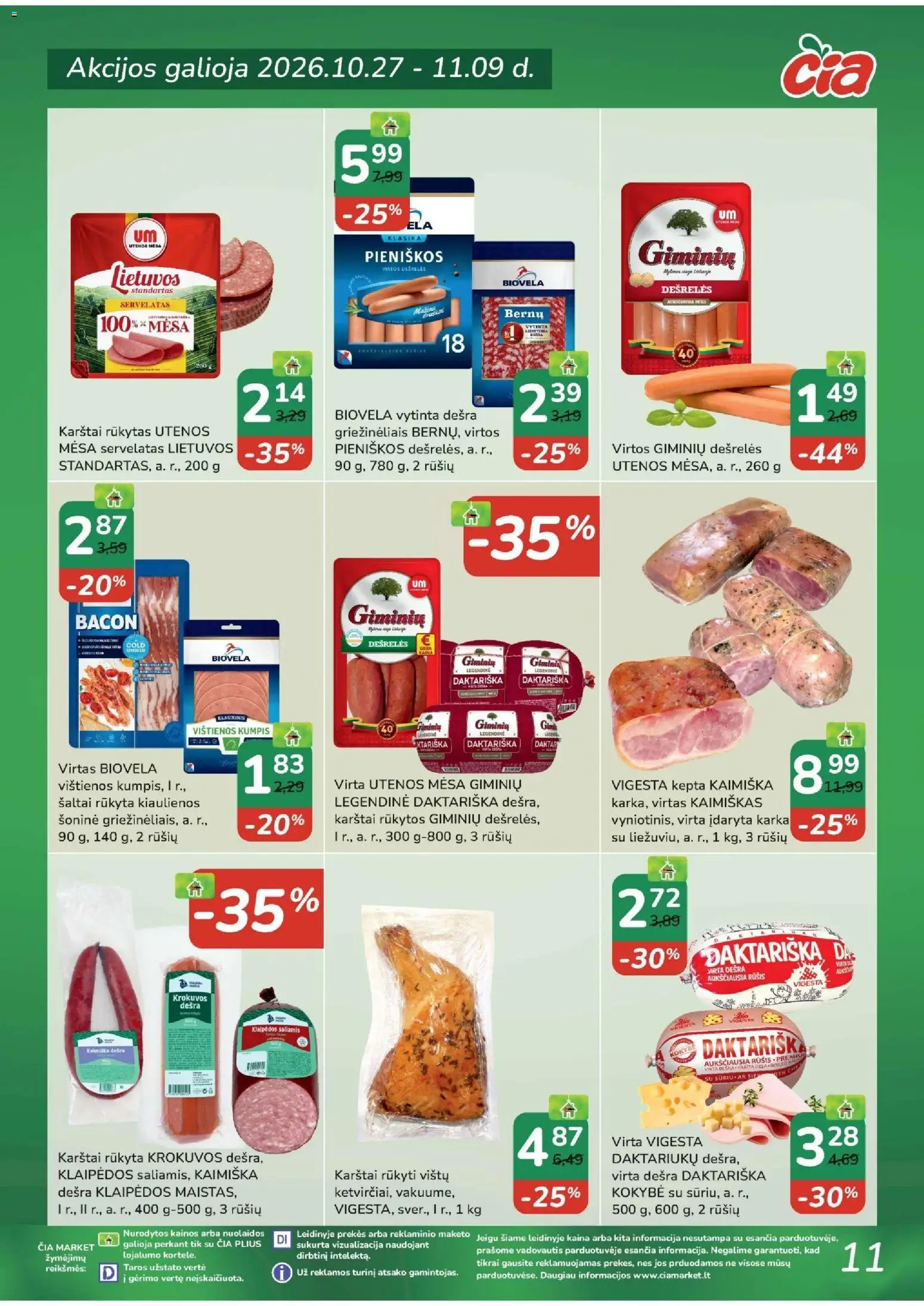ČIA MARKET akcijos nuo 2026.10.27 | Puslapis: 11