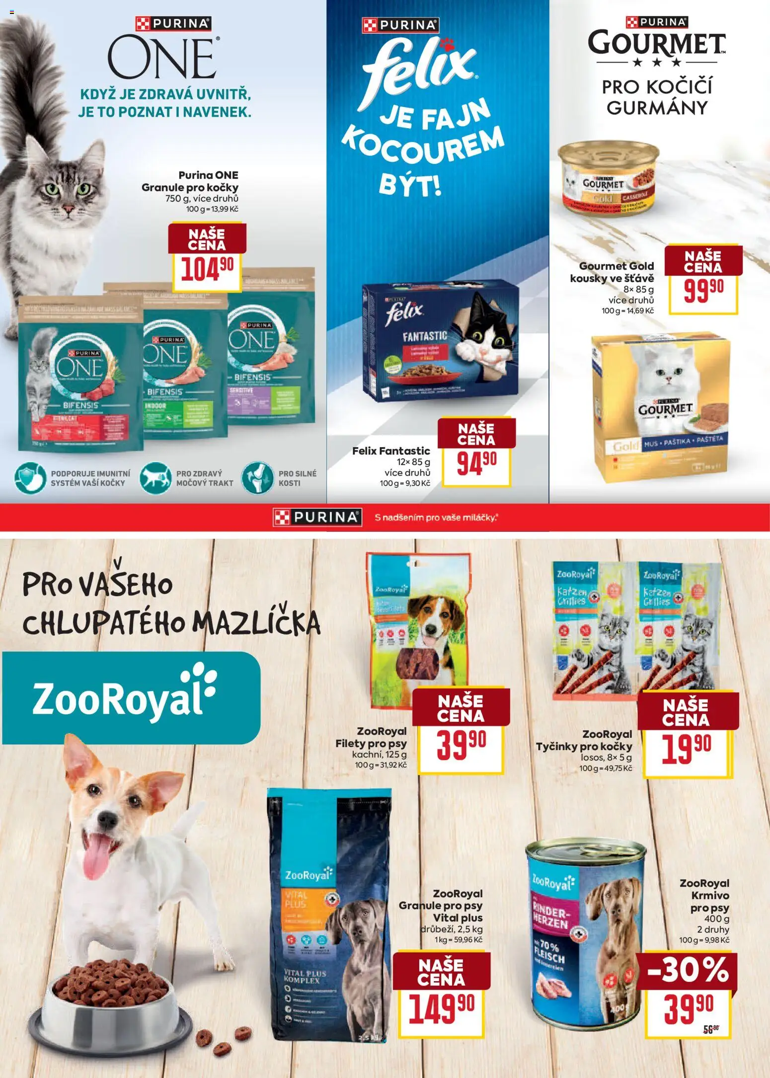 Billa leták - Předvánoční úklid výhodně od 21.10.2026 | Strana: 8 | Produkty: Felix fantastic, Gourmet Gold, Tyčinky, Granule pro kočky
