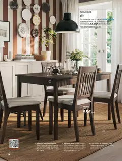 Vista previa IKEA - La vida comienza en la cocina válido desde el 04/05/2026 | Página: 14 | Productos: Mesa extensible, Mesa, Silla, Alfombra