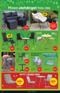 Dollar Store erbjudanden - Förhandsvisning av reklamblad från butik Dollar Store aktuell från 27.04.2026 | Sida: 4 | Produkter: Pall, Loungestol, Soffa, Solstol