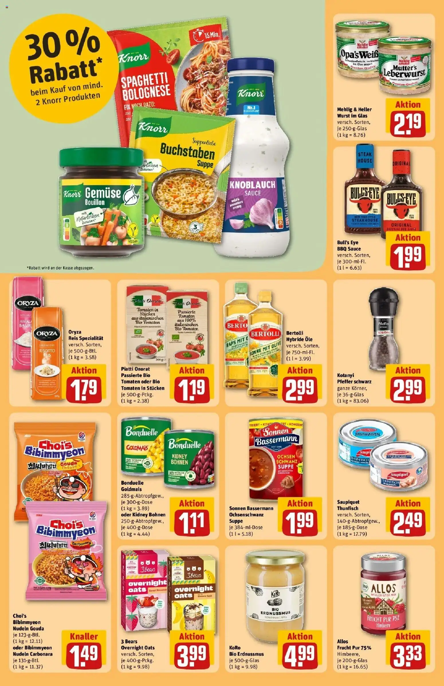 REWE Prospekt ab 14.09.2026 zum Blättern » Angebote | Seite: 26 | Produkte: Olivenol, Reis, Nudeln, Steak