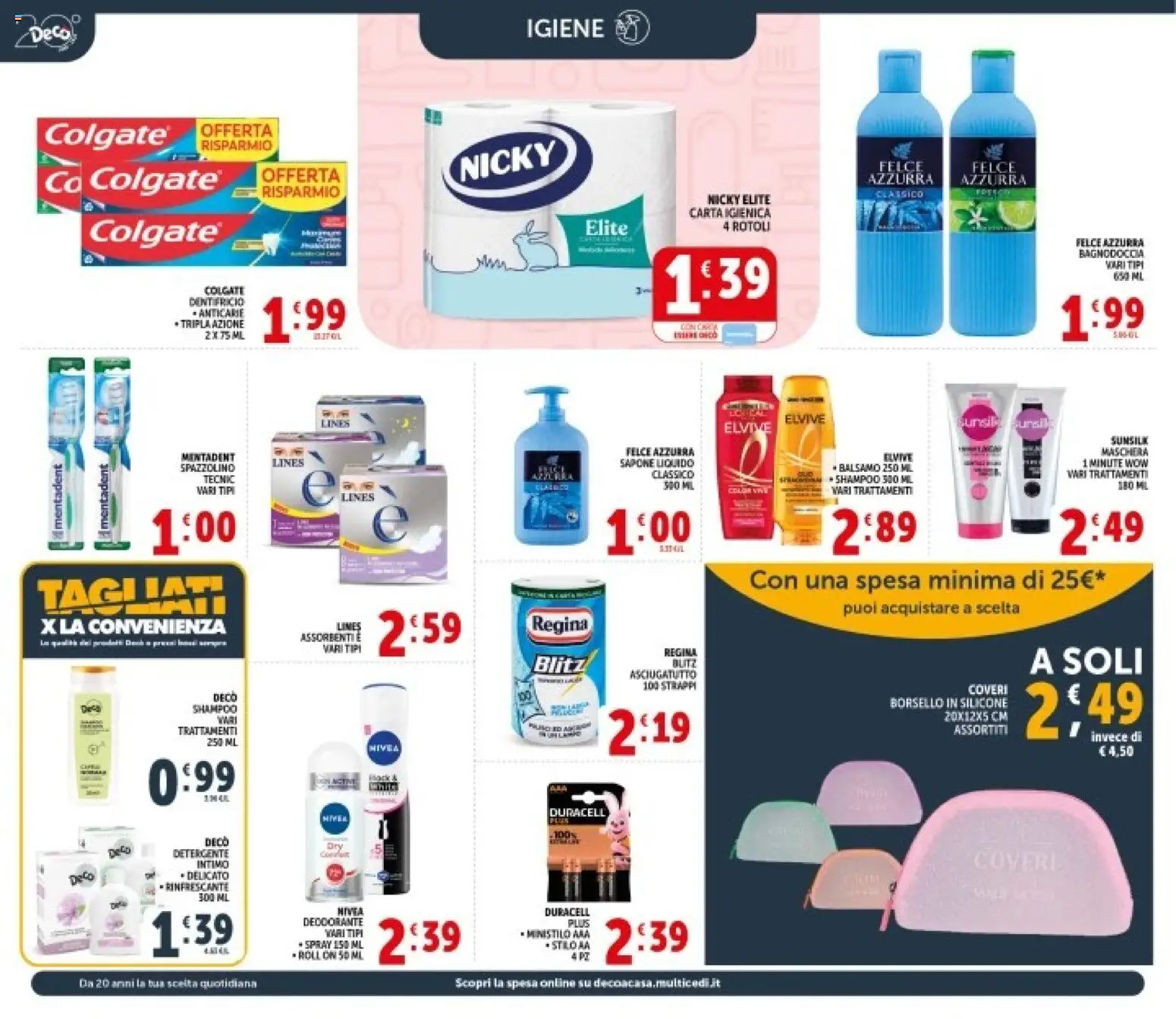 Volantino Decò del 08.06.2026 | Pagina: 19 | Prodotti: Balsamo, Detergente, Intimo, Silicone