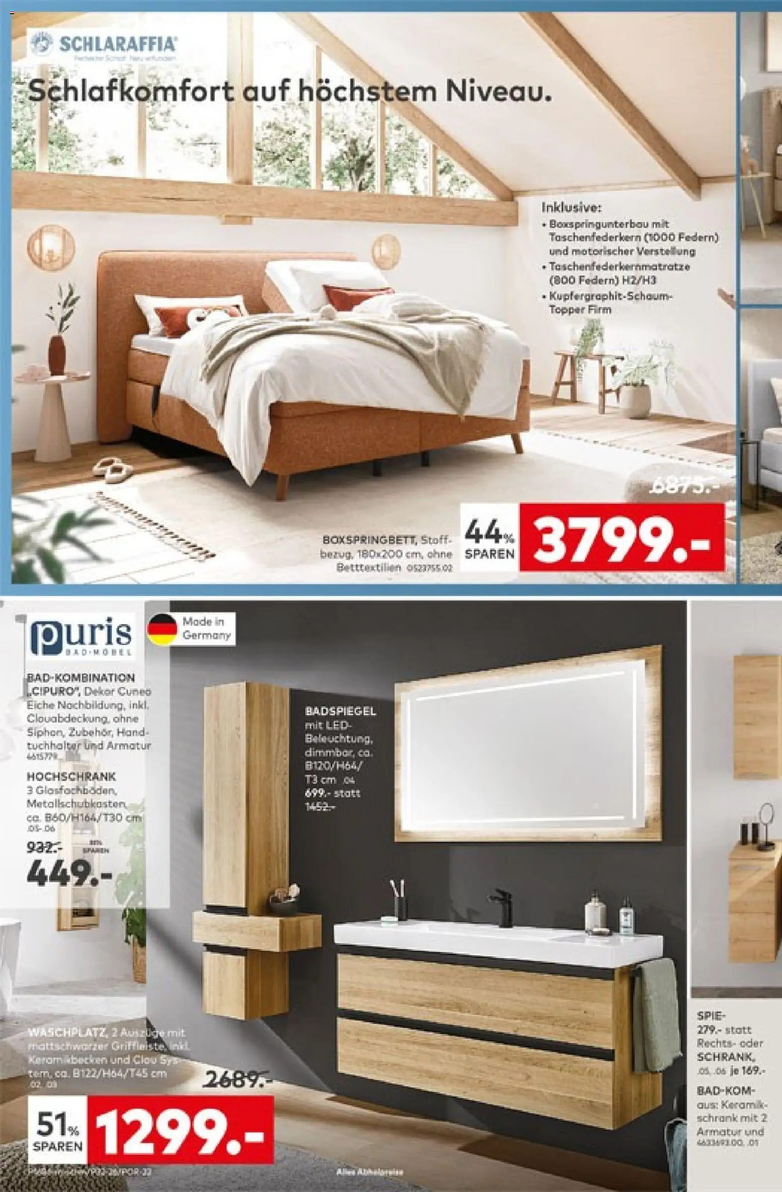 Porta! Prospekt – gültig ab 07.09.2026 | Seite: 14 | Produkte: Topper, Schrank, Badspiegel, Armatur
