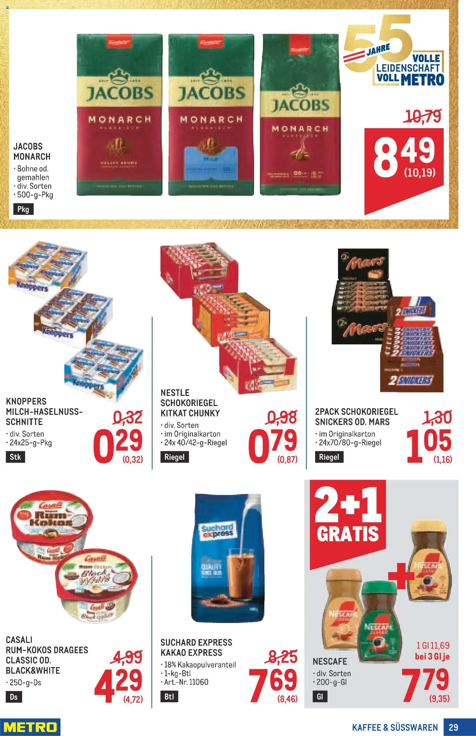 Metro angebote Profi gültig ab 09.07.2026 | Seite: 29 | Produkte: Kaffee