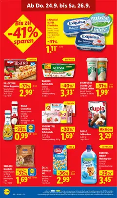YOGURETTE/ KINDER Schokolade, Je 125 g ab 21.09.2026 gültig | Seite: 62