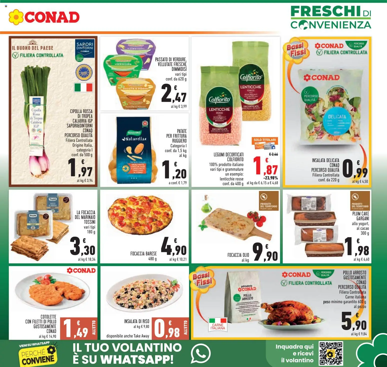 Volantino Conad del 22.04.2026 | Pagina: 3 | Prodotti: Legumi, Olio, Crocchette, Cacao