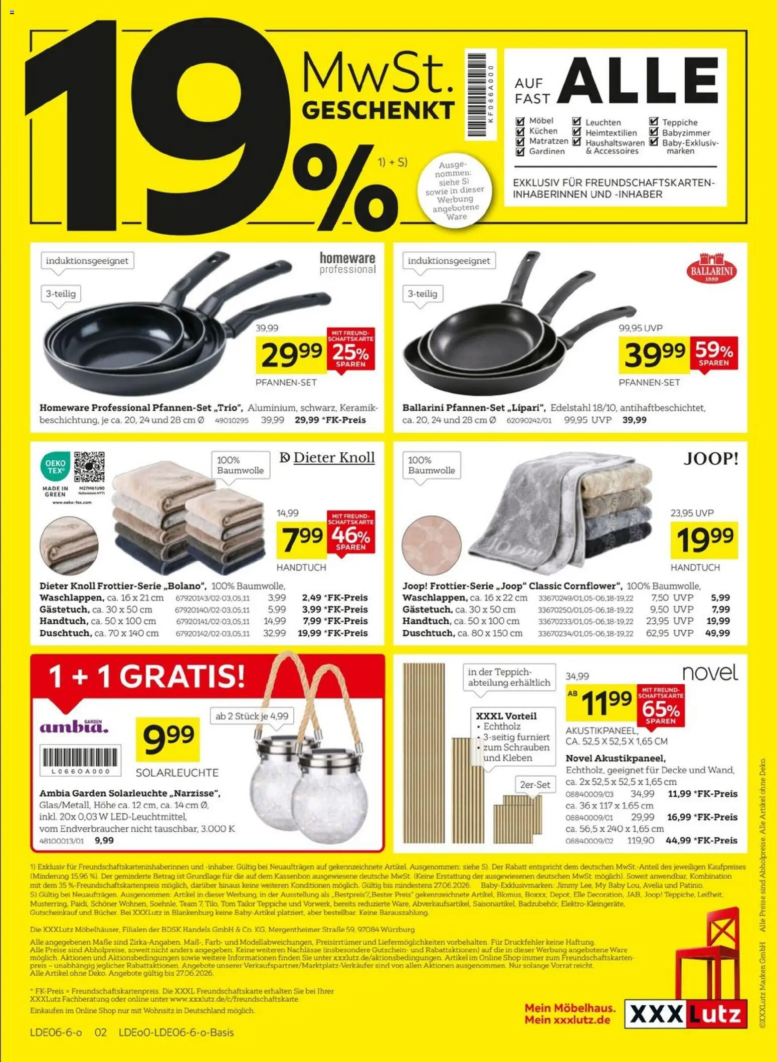 XXXLutz Deutschlands größter SSV – gültig ab 06.06.2026 | Seite: 2 | Produkte: Decke, Teppich, Solarleuchte, Kuchen