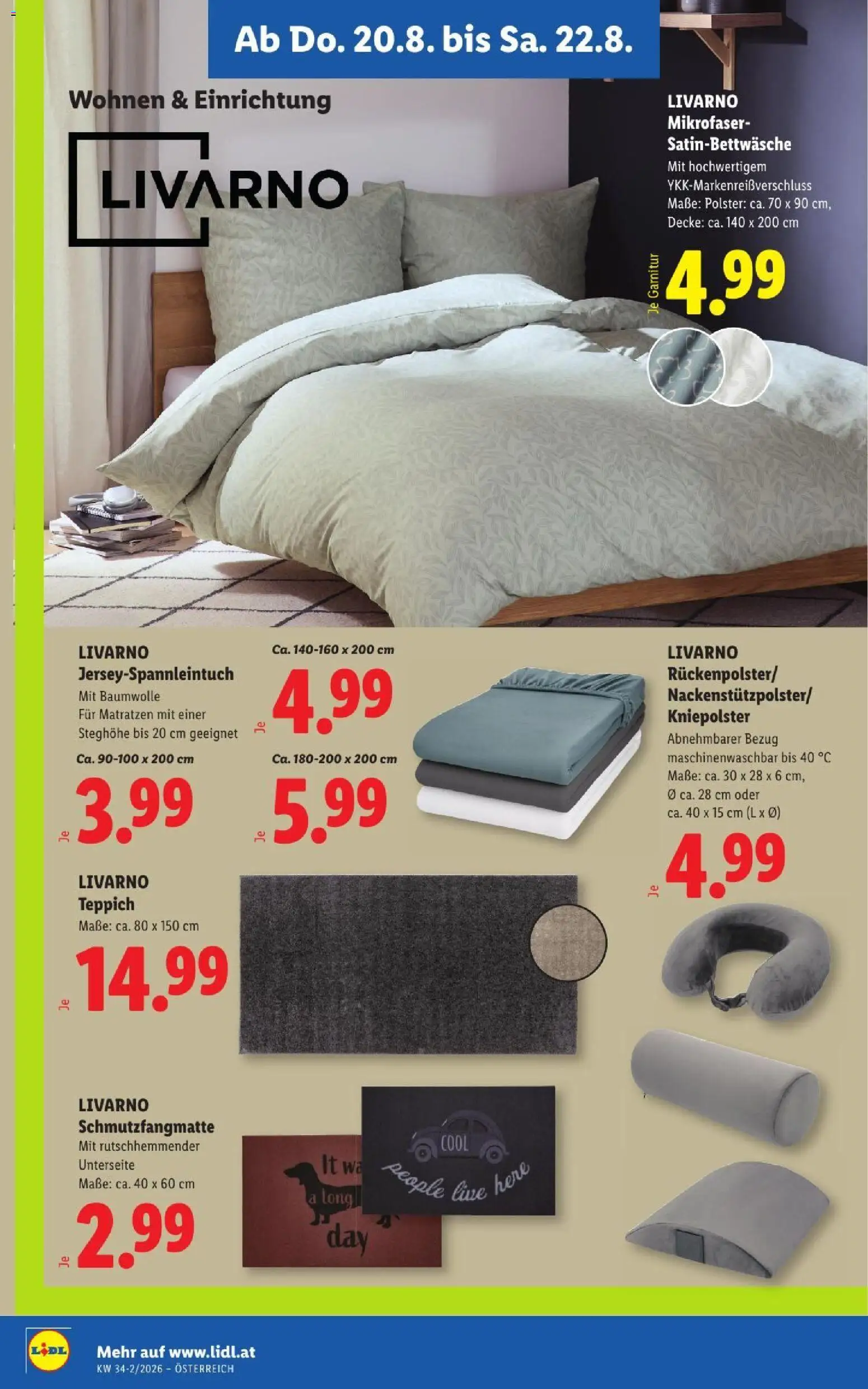 Lidl - Flugblatt gültig ab 20.08.2026 | Seite: 28 | Produkte: Decke, Teppich