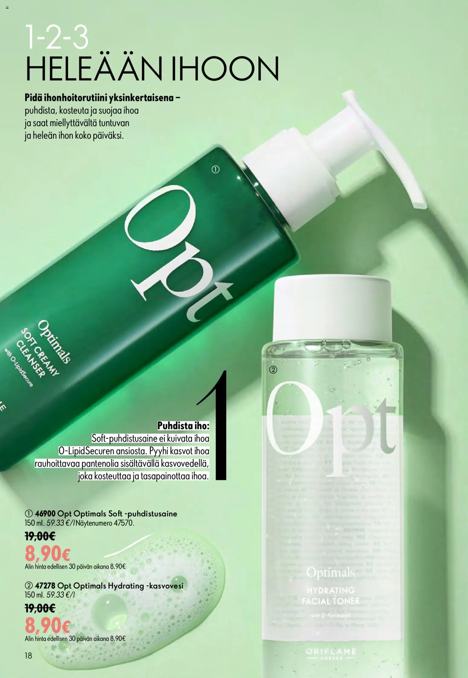Oriflame - Esite 09 – voimassa 24/06/2026 alkaen | Sivu: 18 | Tuotteet: Puhdistusaine